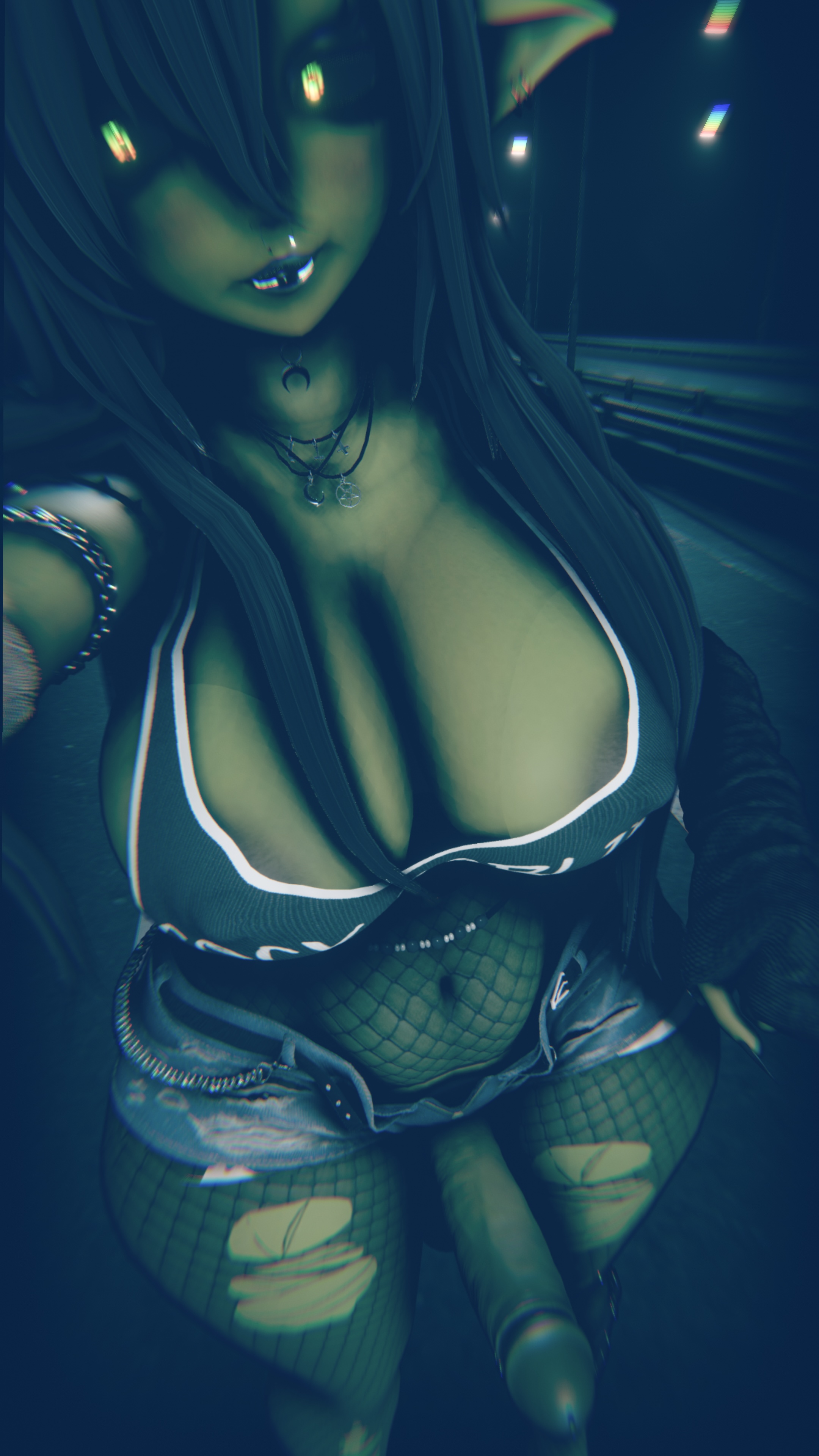 3d, dark skin, dark-skinned futa, do3d, female, futa only, futanari, goblin, goblin female, intersex, vrchat, vrchat avatar
