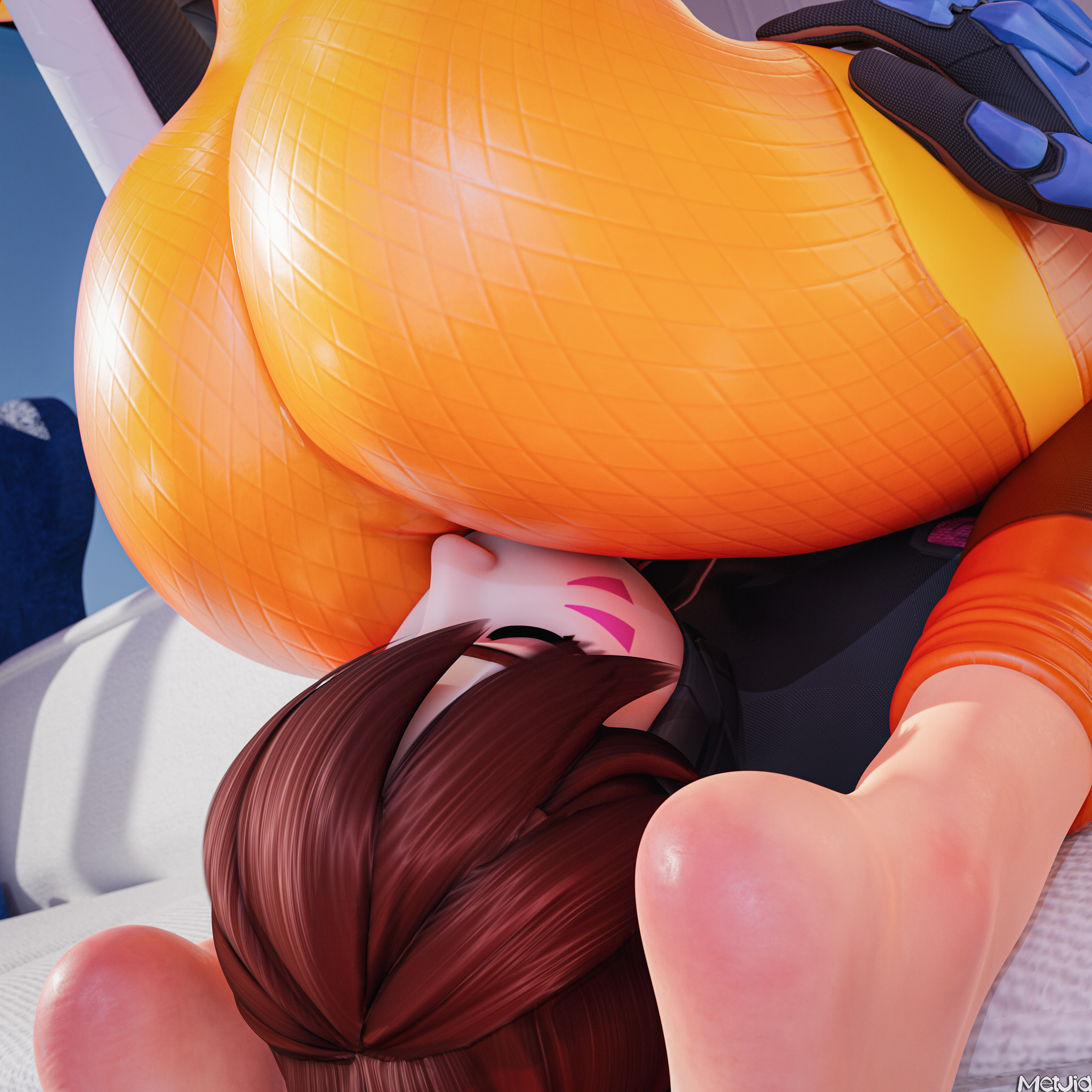 2girls, 3d, cheating, cheating girlfriend, d.va, d.va (overwatch 2 suit), female, hana song, lena oxton, netorare, ntr, overwatch, overwatch 2, overwatch league, tracer, tracer (overwatch 2 suit), yuri