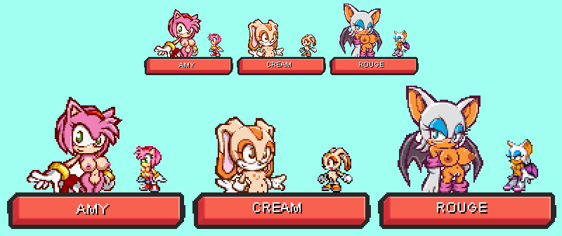 amy_rose cream_the_rabbit rouge_the_bat sega sonic_(series) sonic_battle