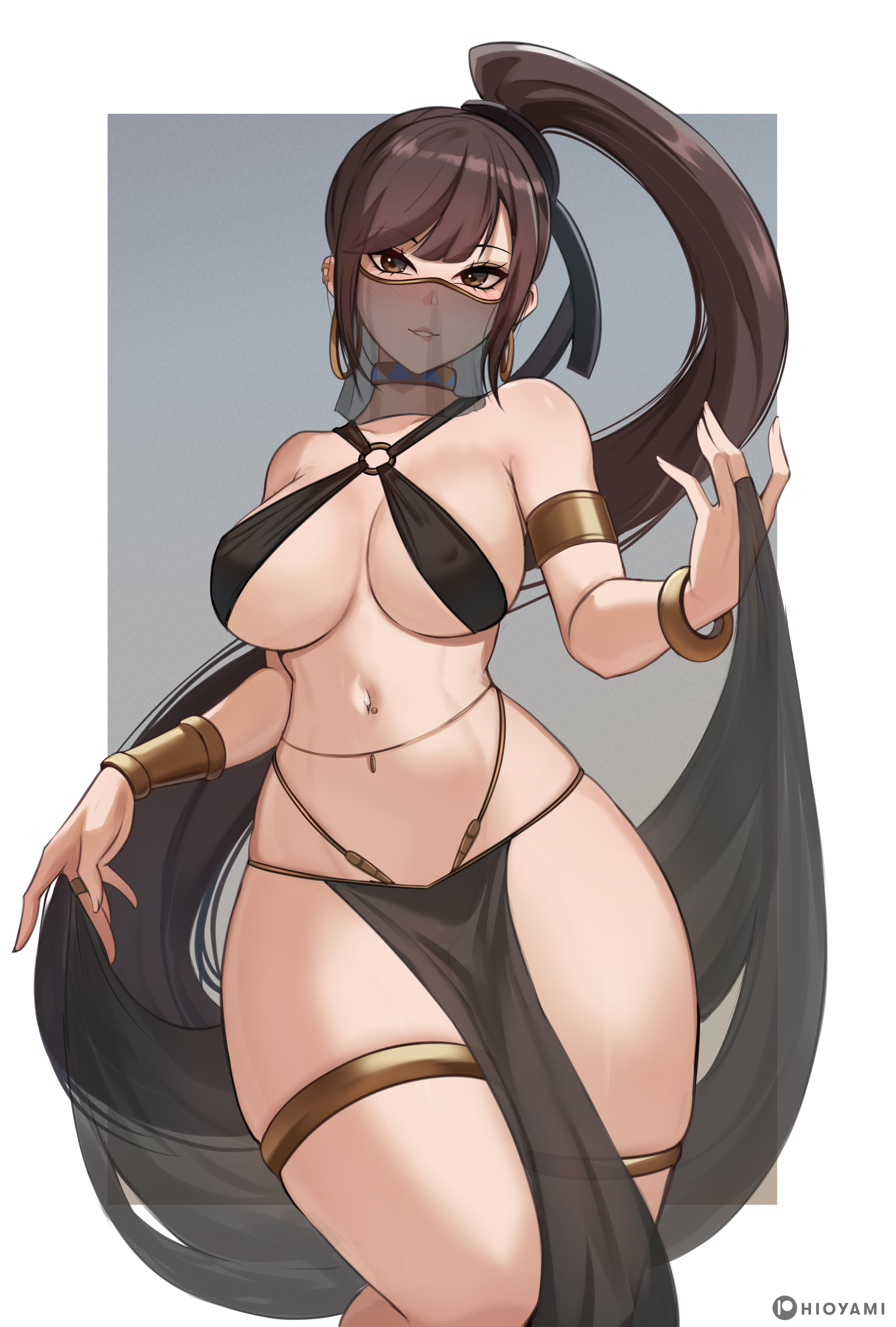 big breasts, breasts, curvaceous, curvy, curvy female, eve (stellar blade), female, female focus, hioyami, huge breasts, large breasts, light skin, light-skinned female, slim waist, solo female, stellar blade, thick thighs, thighs