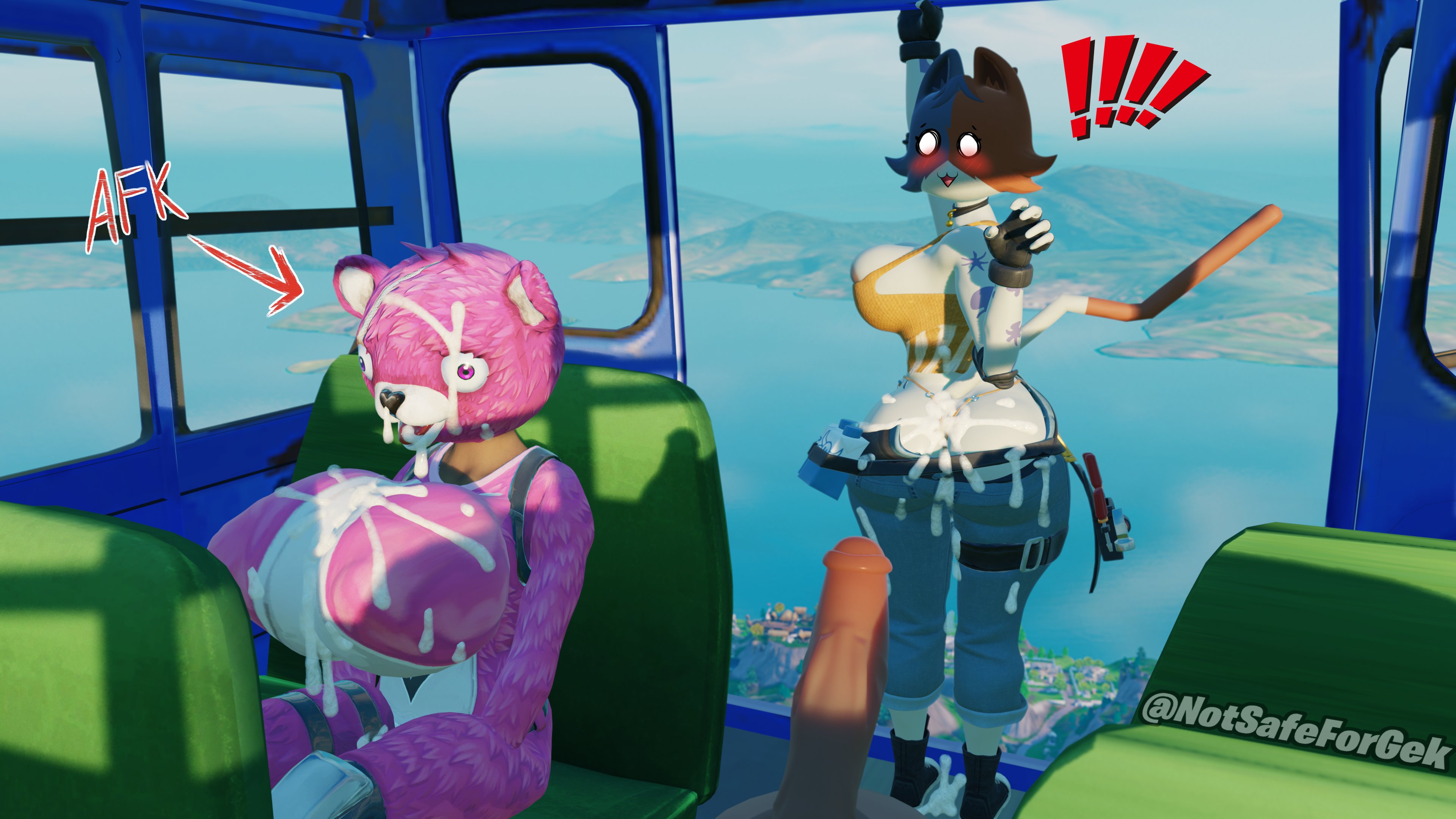 afk, big ass, big breasts, breasts, bubble butt, cate meowdy (fortnite), cleavage, cuddle team leader, female, fortnite, furry, huge ass, huge breasts, notsafeforgek, tagme, thick thighs, wide hips