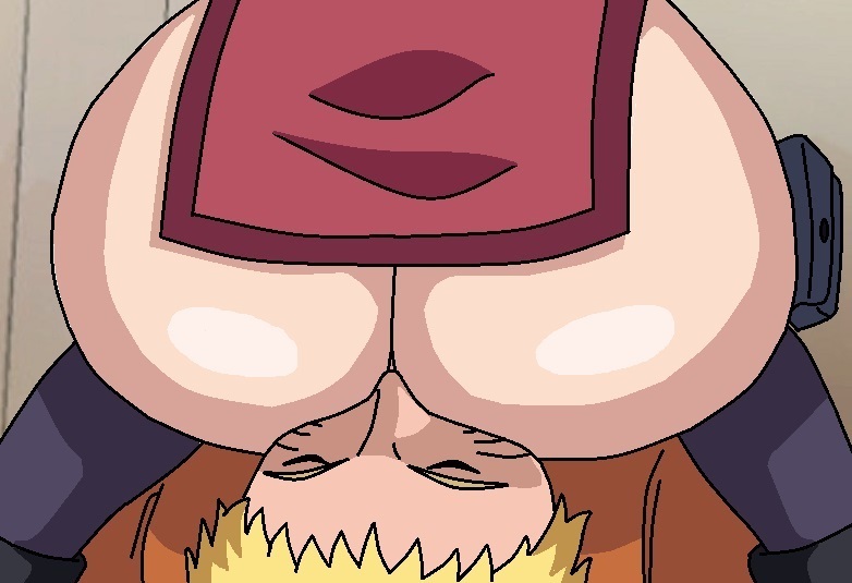 analingus, ass, boruto: naruto next generations, bubble ass, bubble butt, closed eyes, clothed male, cunnilingus, facesitting, female, male, naruto, naruto (series), no panties, partially clothed female, sarada uchiha, sitting on face, uzumaki naruto