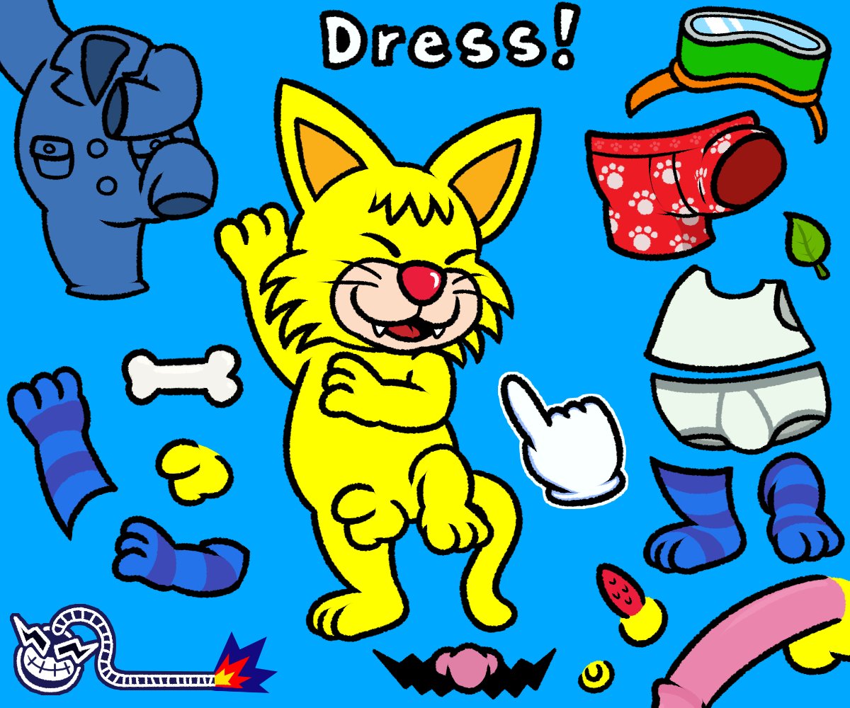 6:5 anthro closed_eyes domestic_cat felid feline felis fur genitals male male_only mammal mario_(series) nishi_oxnard nude open_mouth penis smile solo spitz_(warioware) teeth_showing tongue_showing warioware whiskers yellow_body yellow_fur