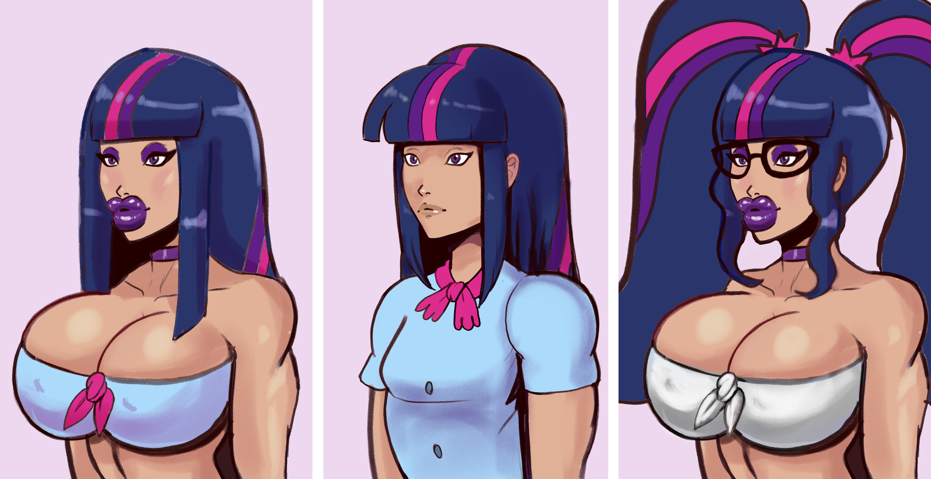 annon, ass, barely clothed, big ass, big lips, bimbo, bimbo lips, bimbofication, boob window, breasts, breasts bigger than head, cleavage, clothed, equestria girls, eyeshadow, female, female only, friendship is magic, huge breasts, huge lips, humanized, hyper breasts, lipstick, makeup, my little pony, nipples visible through clothing, revealing clothes, thick lips, twilight sparkle (mlp), wide hips