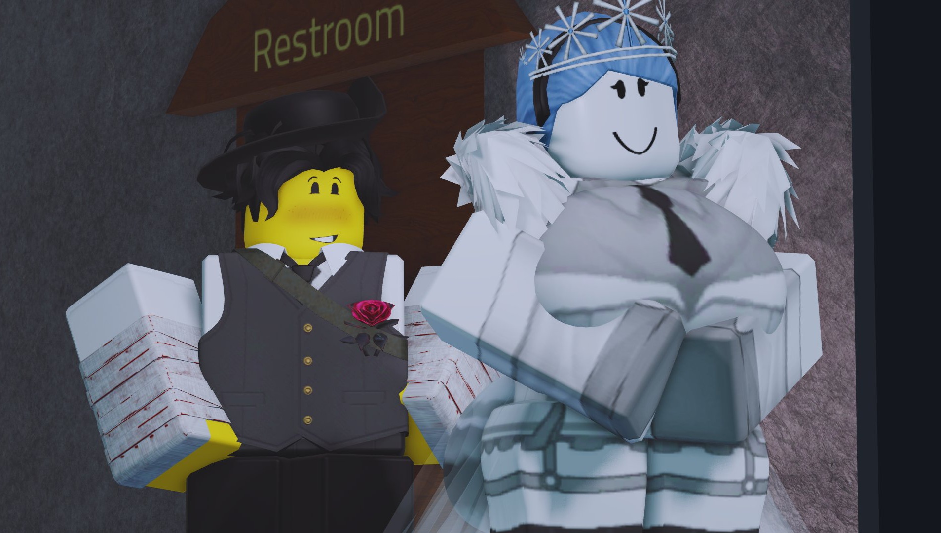 1boy, 1girls, 3d, big breasts, breasts, cesoperator, clothed, dream game, eunoia, roblox, roblox game, robloxian, source request, tagme, thick thighs, thighs