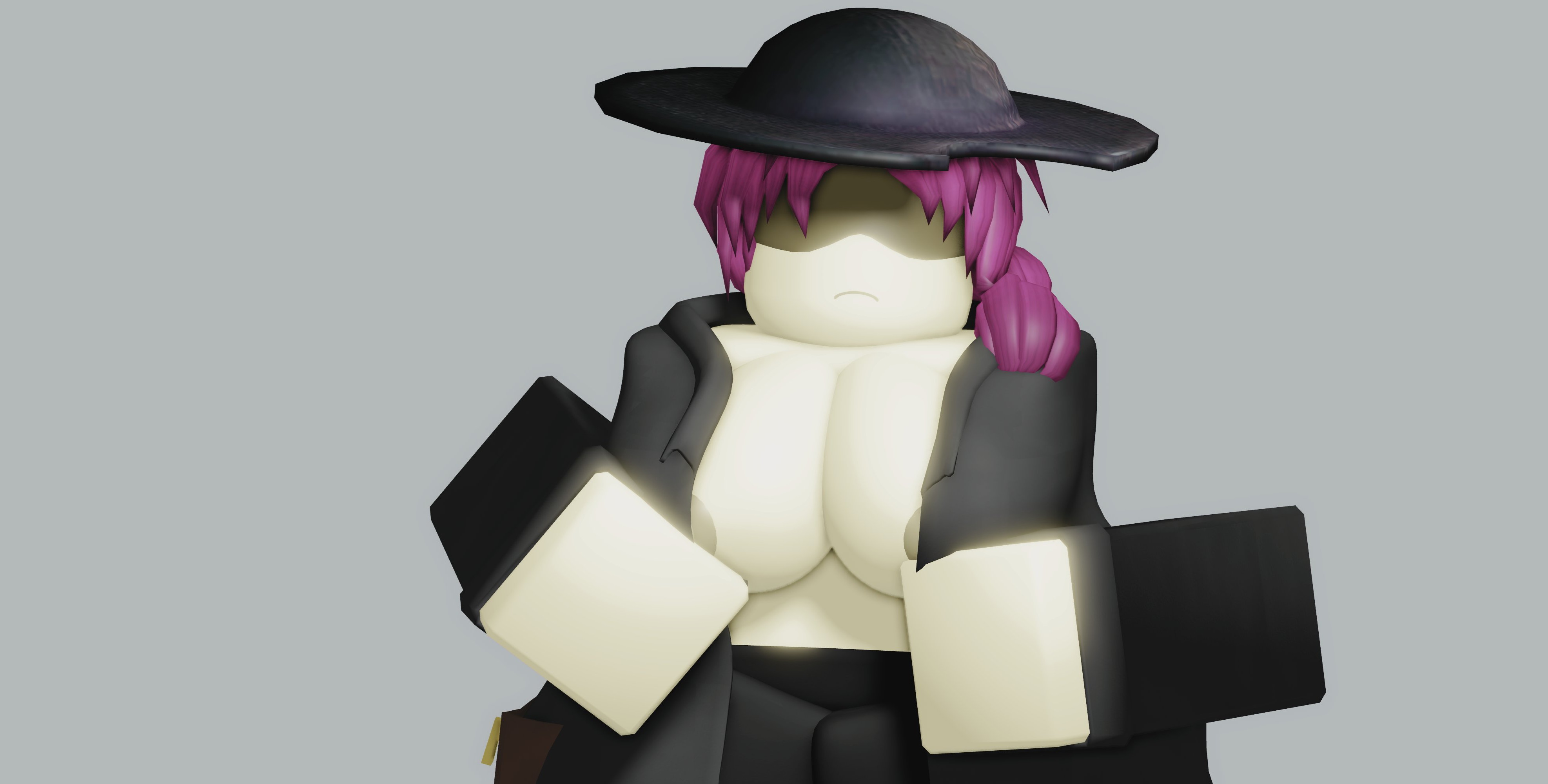 1girls, 3d, big breasts, breasts, cesoperator, forsaken (roblox), jane doe (forsaken), jane doe (roblox), nipples, open coat, roblox, roblox game, robloxian, source request, stomach, tagme, thick thighs, thighs, topless
