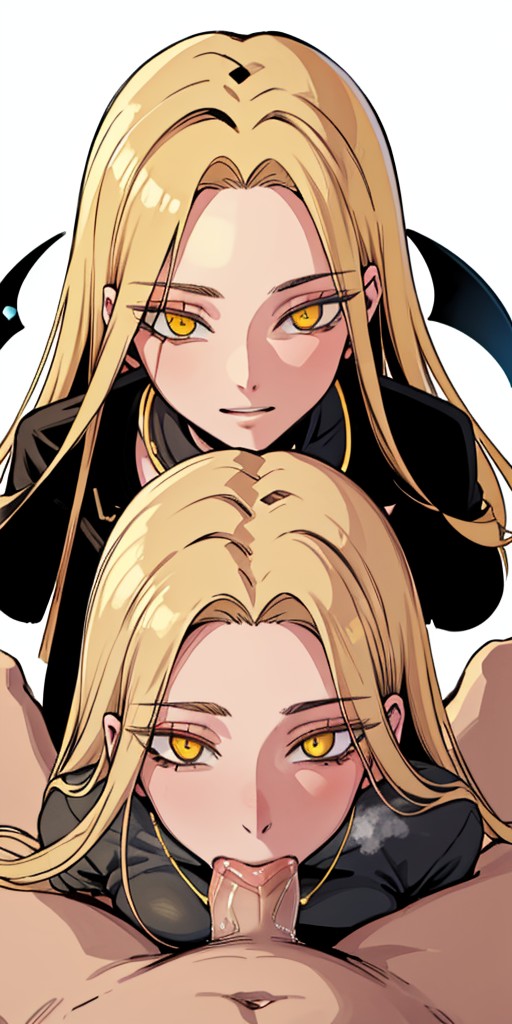 ai_generated blonde_hair blowjob blowjob_only blowjob_pov ceremon_vaughan clones deep_blowjob deep_throat deepthroat fellatio hero_killer oral oral_penetration oral_sex victoria_(hero_killer) webtoon webtoon_waifu yellow_eyes