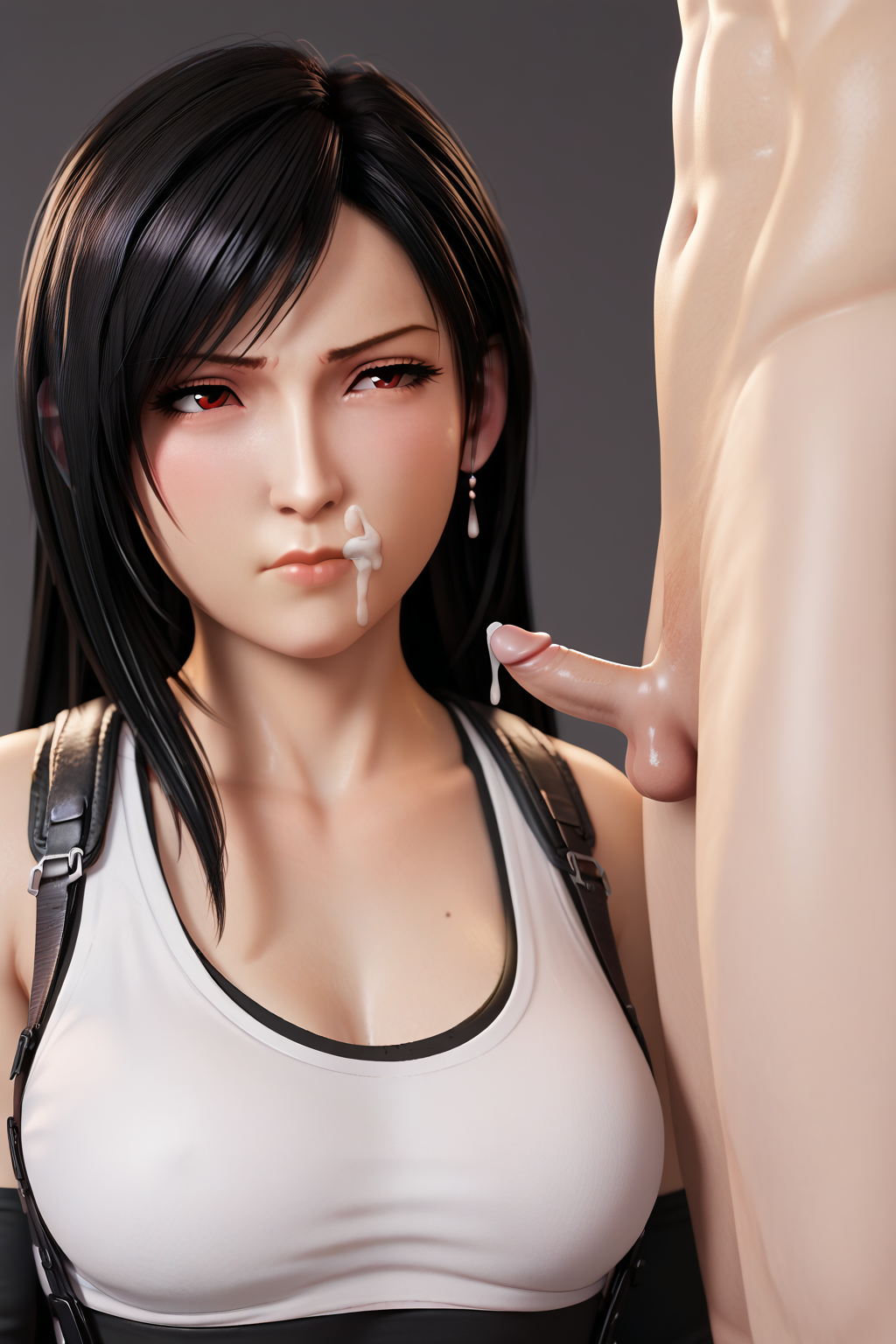 3d ai_generated cloud_strife cumshot small_penis small_penis_humiliation tifa_lockhart