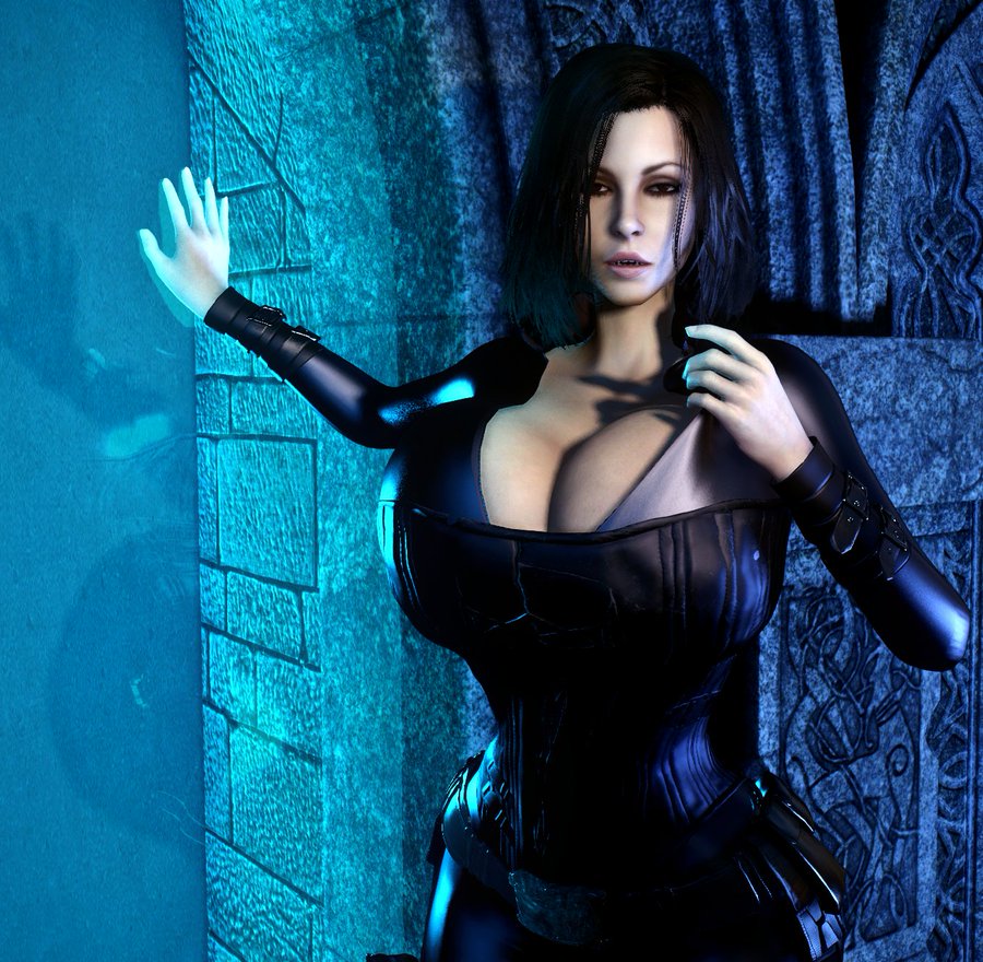 1girls 3d alternate_breast_size athletic athletic_female black_bodysuit black_hair blue_eyes bodysuit breasts bust busty catsuit cleavage corset curvaceous curvy female hips humanoid kate_beckinsale large_breasts leather selene_(underworld) sfwvaako short_hair skin_tight thick thick_legs thick_thighs tight_clothes tight_clothing tight_fit underworld vaako vampire vampire_girl voluptuous wide_hips