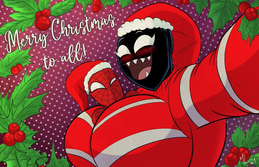 1girls 2021 alien alien_girl ameizing_lewds artist_name ass between_breasts big_ass big_breasts black_body black_skin breasts christmas christmas_outfit cute cute_face english_text female gigantic_ass happy hi_res hourglass_figure huge_breasts humanoid hyper large_breasts legs marvel marvel_comics peter_parker rule_63 sharp_teeth she-venom she-venom_(ameizing_lewds) signature smile smooth_skin spider-man spider-man_(series) superhero superheroine symbiote symbol teeth text upper_body venom venom_(marvel) villain watermark white_eyes wholesome