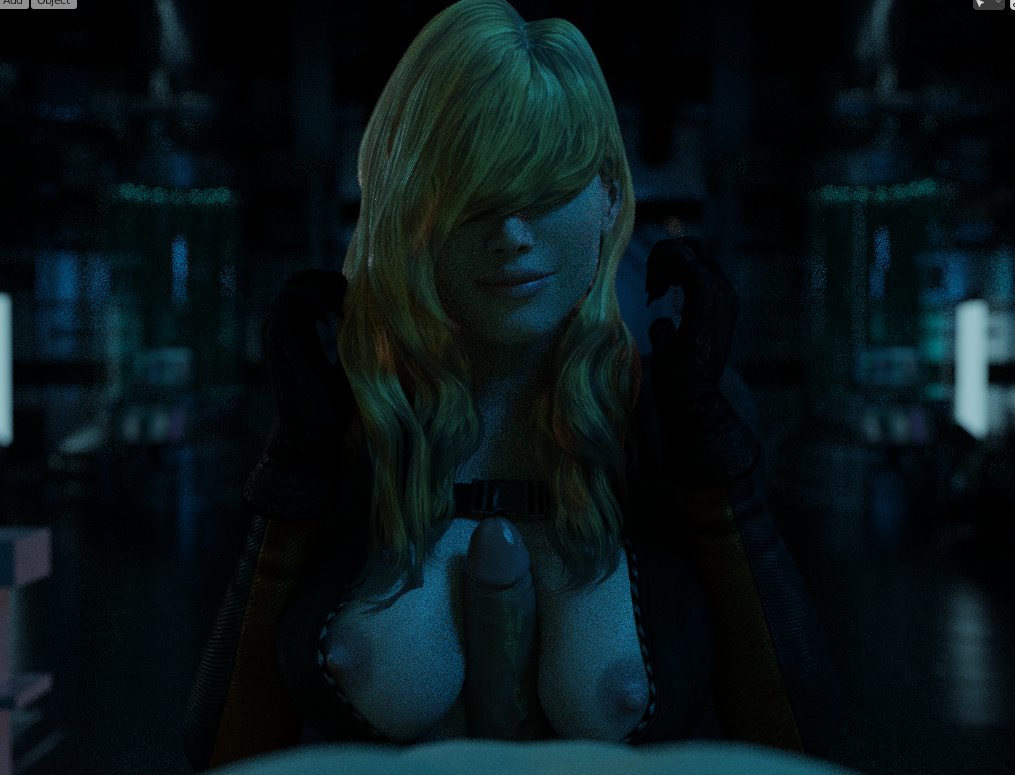 3d big_breasts blonde_hair boobjob covered_eyes female ooze paizuri rachel_foley resident_evil resident_evil_revelations white_body