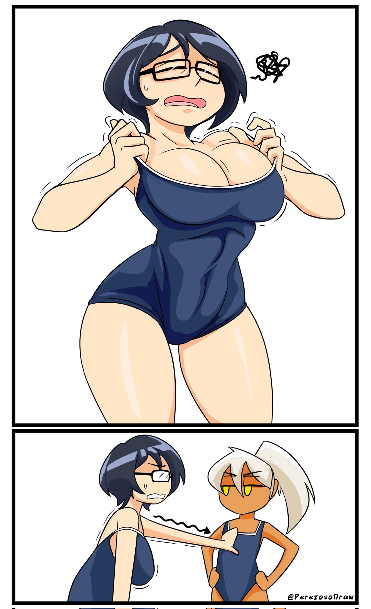 Breasts Comparison Rule 34 Image