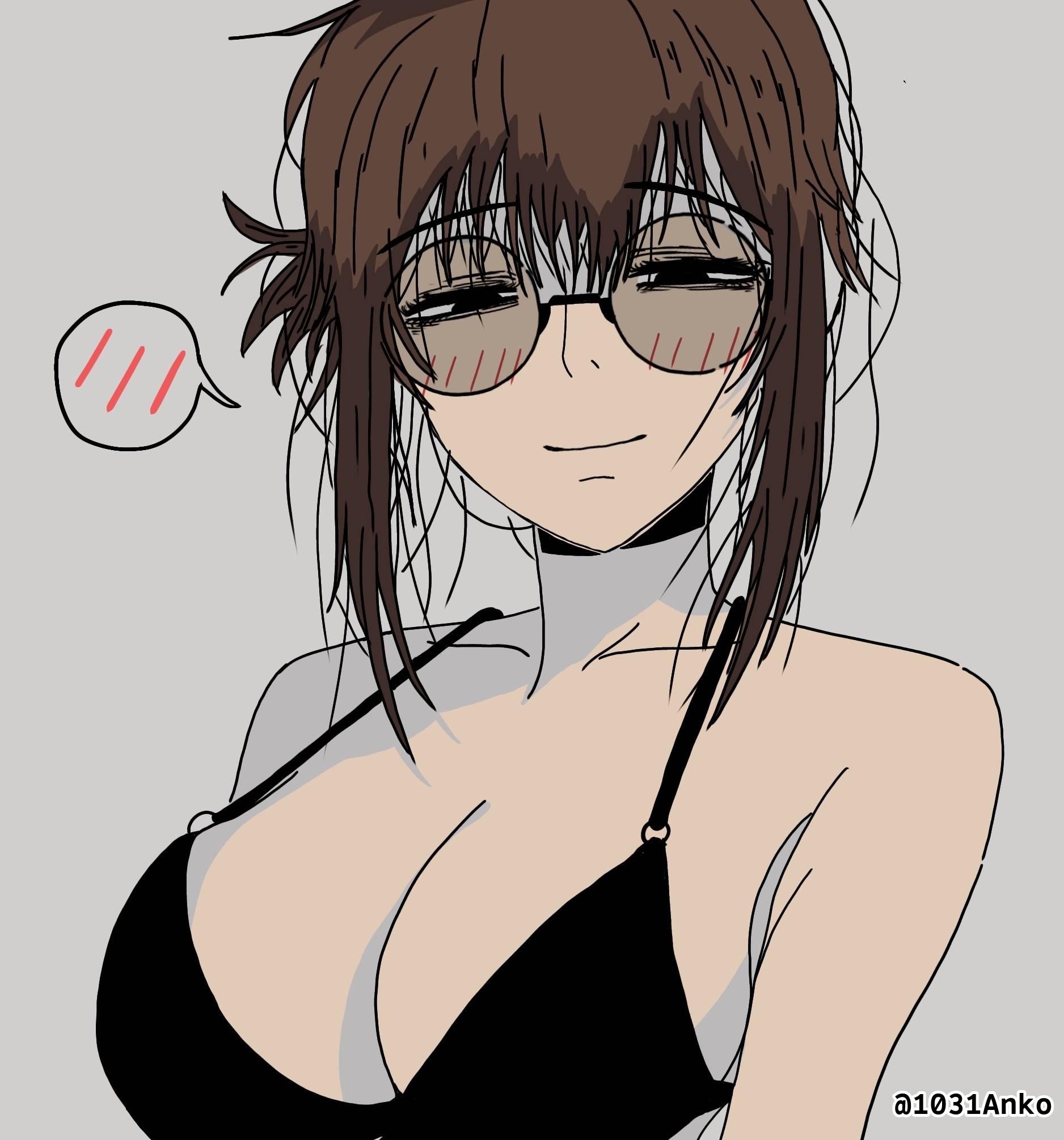 ///, 1girls, 2d, 2d (artwork), 2d artwork, adult, adult female, almost naked, almost nude, anime, anime character, anime girl, asian, asian female, asian woman, background, bare arms, bare chest, bare shoulders, bare skin, big boobs, big breasts, black bra, black underwear, blush face, blush lines, blushing, blushing at viewer, blushing female, blushing lines, bra, breasts, busty, busty female, busty girl, call of the night, cleavage, closed mouth smile, collarbone, color, colored, digital, digital art, digital drawing, digital drawing (artwork), digital media, digital media (artwork), drawing, exhausted, exhausted female, exposed, exposed arms, exposed chest, exposed shoulders, exposed skin, eye-level view, eyebrows visible through hair, eyes, facing viewer, fanart, female, female focus, female human, female only, flushed, flushed cheeks, flushed face, from front, front view, grey background, hair between eyes, half-closed eyes, head tilt, human, human female, human only, japanese, japanese female, japanese woman, large boobs, large breasts, lidenfilms, light smile, long hair, looking at viewer, lower body out of frame, manga character, mature, mature female, mature woman, monotone background, mostly nude, naked, naked female, naked woman, nearly nude, nude, nude female, nudity, one color background, plain background, practically nude, shoulders, sidelocks, sleepy, slight smile, smile, smiley face, smiling, smiling at viewer, solid color background, solo, tilted head, tired, tired expression, tired eyes, tired look, top view, uguisu anko, underwear, underwear only, upper body, woman, yofukashi no uta