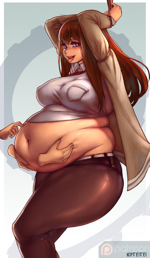 bbw belly_button belly_grab big_butt bondage butt chubby chubby_female deep_navel disembodied_hands expansion fat fat_ass fat_female fat_fetish fat_girl fat_rolls fat_woman female_focus female_only huge_belly huge_breasts huge_butt kipteitei large_butt large_thighs larger_female makise_kurisu obese obese_female overweight overweight_female steins;gate stuffed stuffing thick_thighs tied_up tight_clothing weight_gain