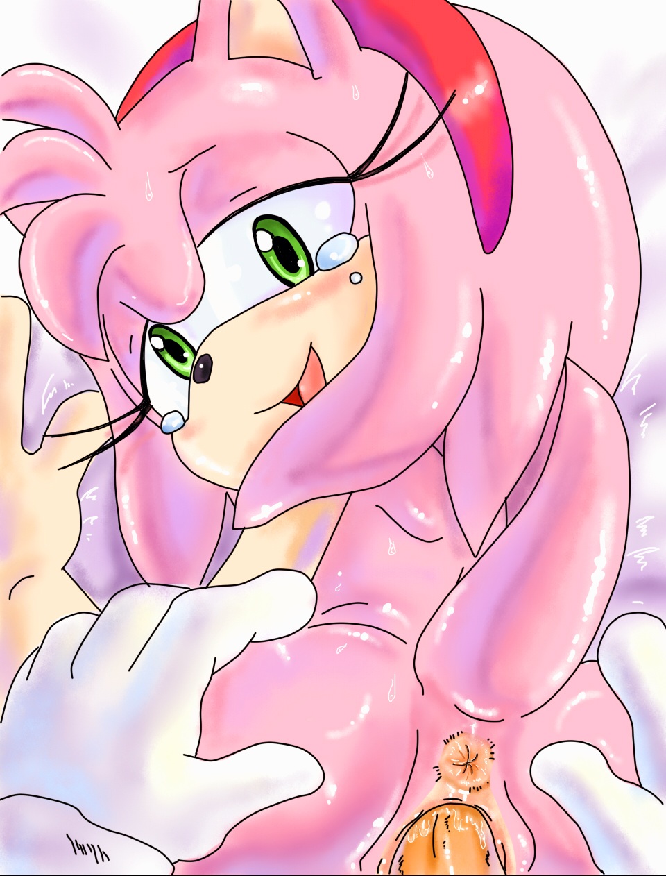 amy_rose anus female happy male penis pink_fur pink_hair randomguy999 sonic_(series) sonic_the_hedgehog tears