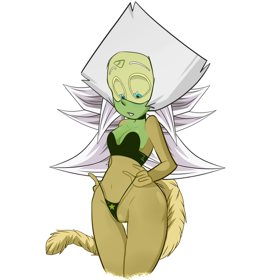 bikini dragon_ball dragon_ball_af edit female gem gem_(species) hem heroes_entre_mundos peridot_(heroes_entre_mundos) peridot_(steven_universe) recolor recolored steven_universe