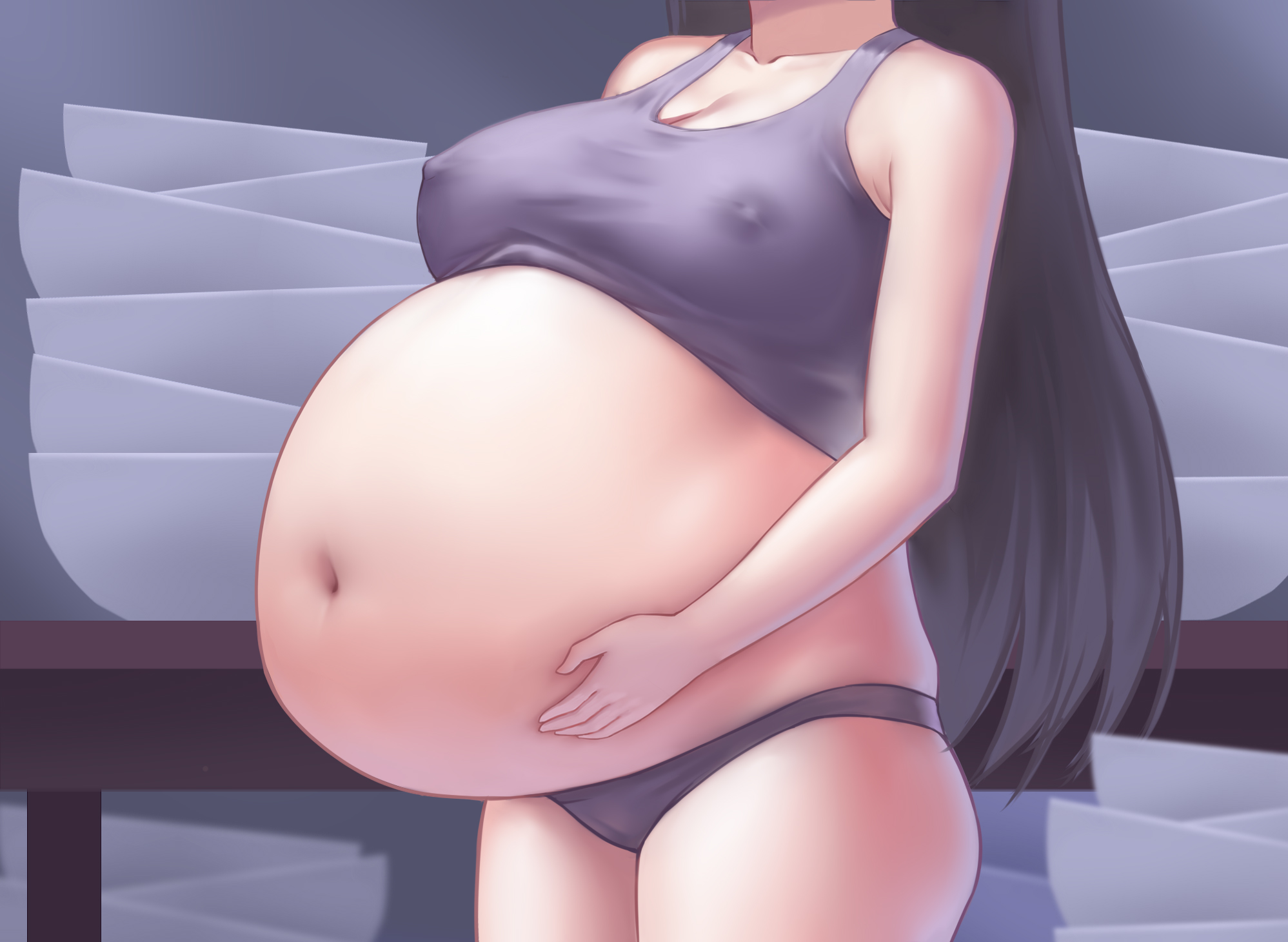 1girls, belly, belly bulge, belly expansion, belly stuffing, bellystuffing, big belly, bloated, bloated belly, burnjungle, erect nipples, expansion, female, hand on belly, nipple bulge, nipples, overeating, panties, solo female, stuffed, stuffed belly