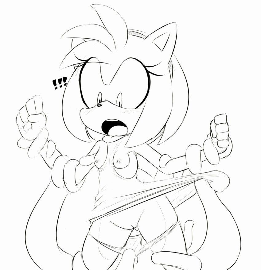 amy_rose hearlesssoul hedgehog sketch sonic_(series) tentacle tentacle_rape