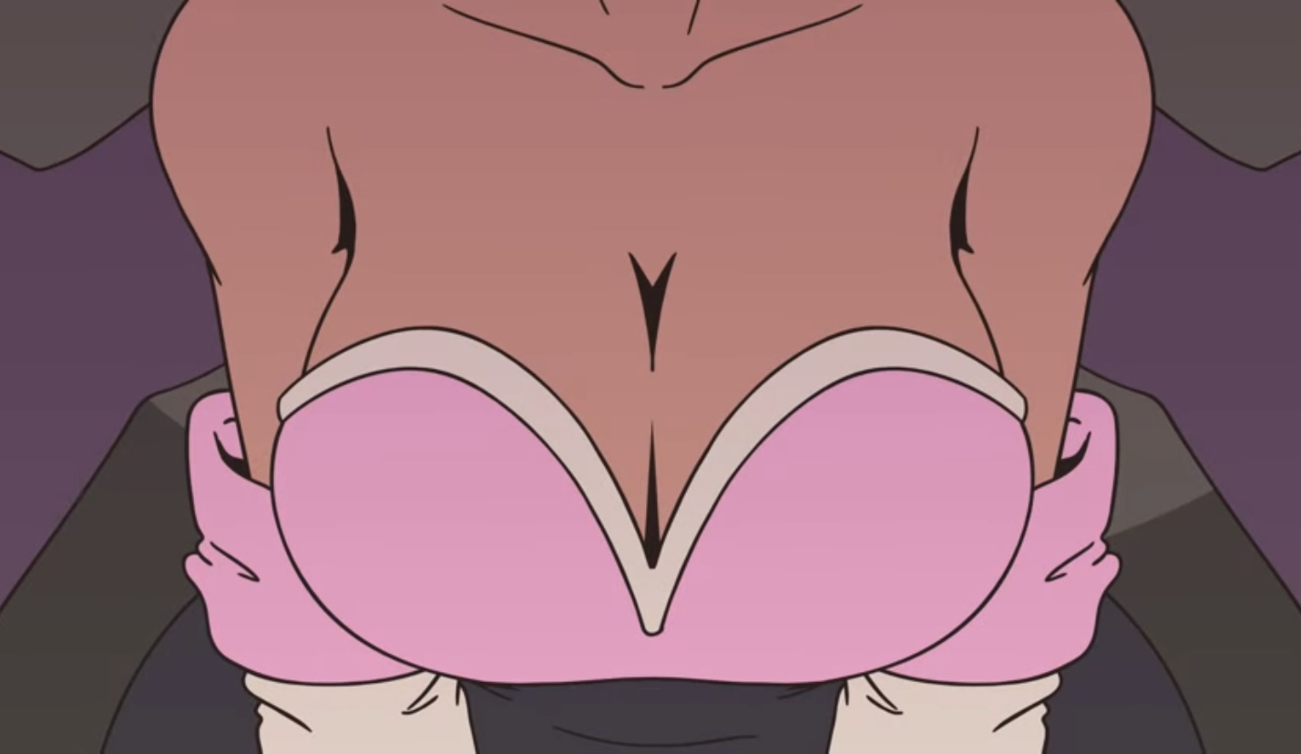 anthro, art, bare shoulders, bat, bat girl, big breasts, boobs, breasts, breasts focus, busty, cleavage, curvaceous, female, gloves, low cut top, pink top, plague of gripes, rouge the bat, screenshot, sega, sleeves, solo, sonic (series), sonic the hedgehog (series)
