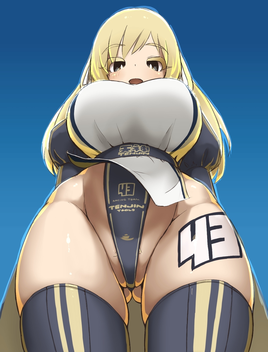 16.6_(artist) big_breasts blonde_hair breasts kyono_kiara makino_momiji_(artist) tagme thick_thighs xyv_1