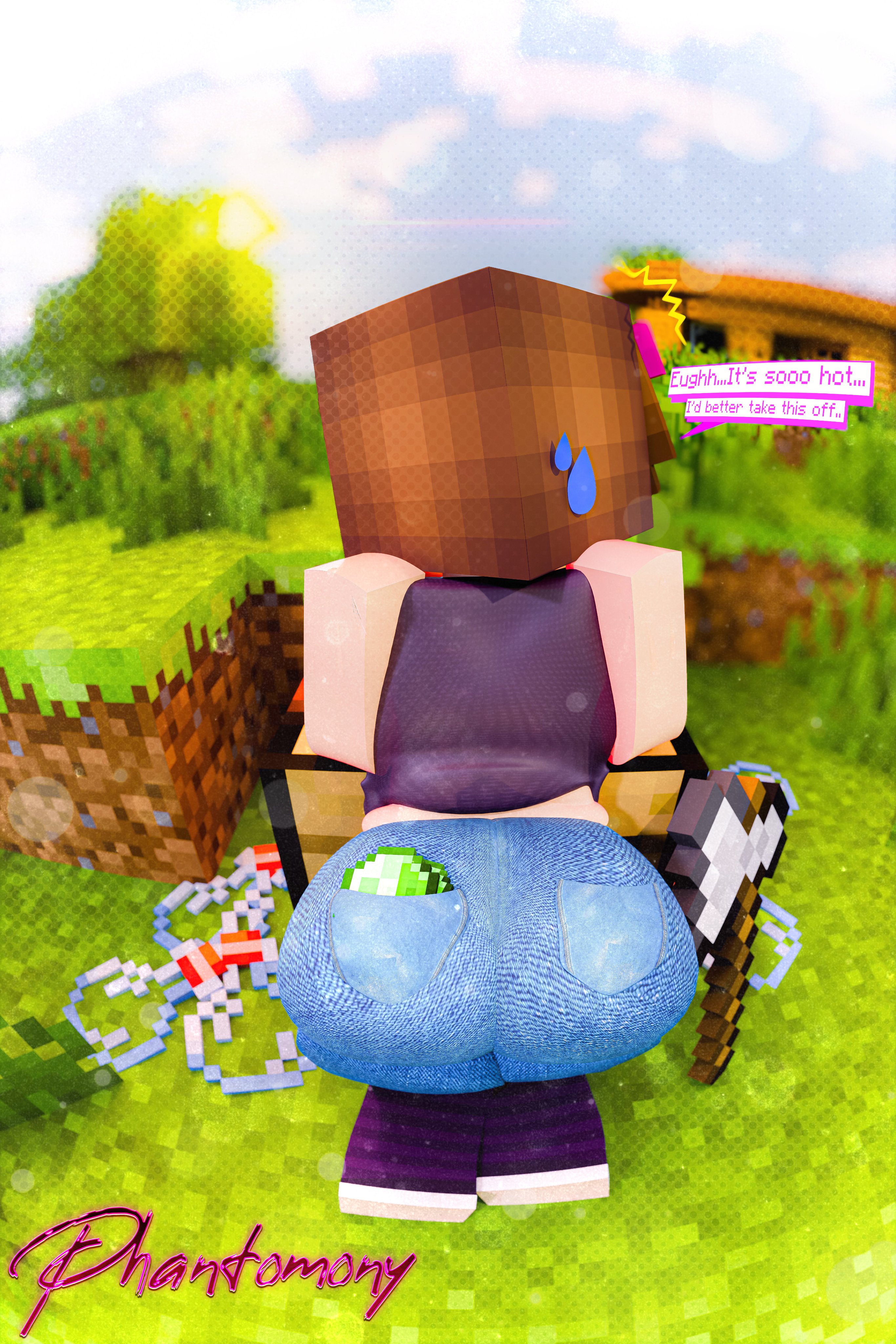 jenny belle (slipperyt), minecraft, outdoors, phantomony, tagme