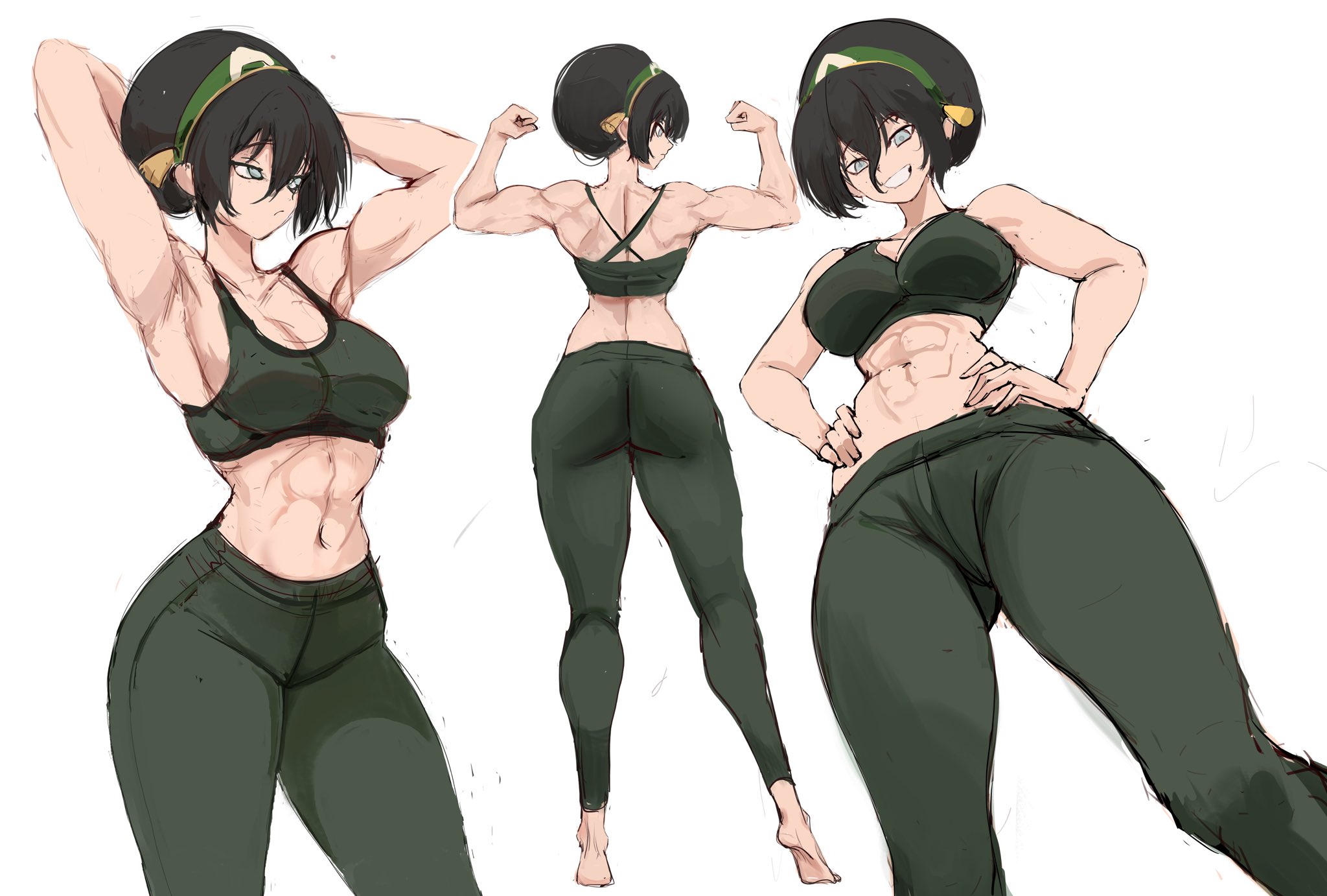 1girls, athletic, athletic female, avatar the last airbender, big breasts, blind, blind female, breasts, female, female focus, female only, fit, fit female, huge breasts, large boobs, large breasts, light skin, light-skinned female, looking down, looking down at viewer, nickelodeon, nicktoons, rakeemspoon, rgsp00n, solo, solo female, solo focus, the legend of aang, thick thighs, thighs, toned, toned female, toph bei fong