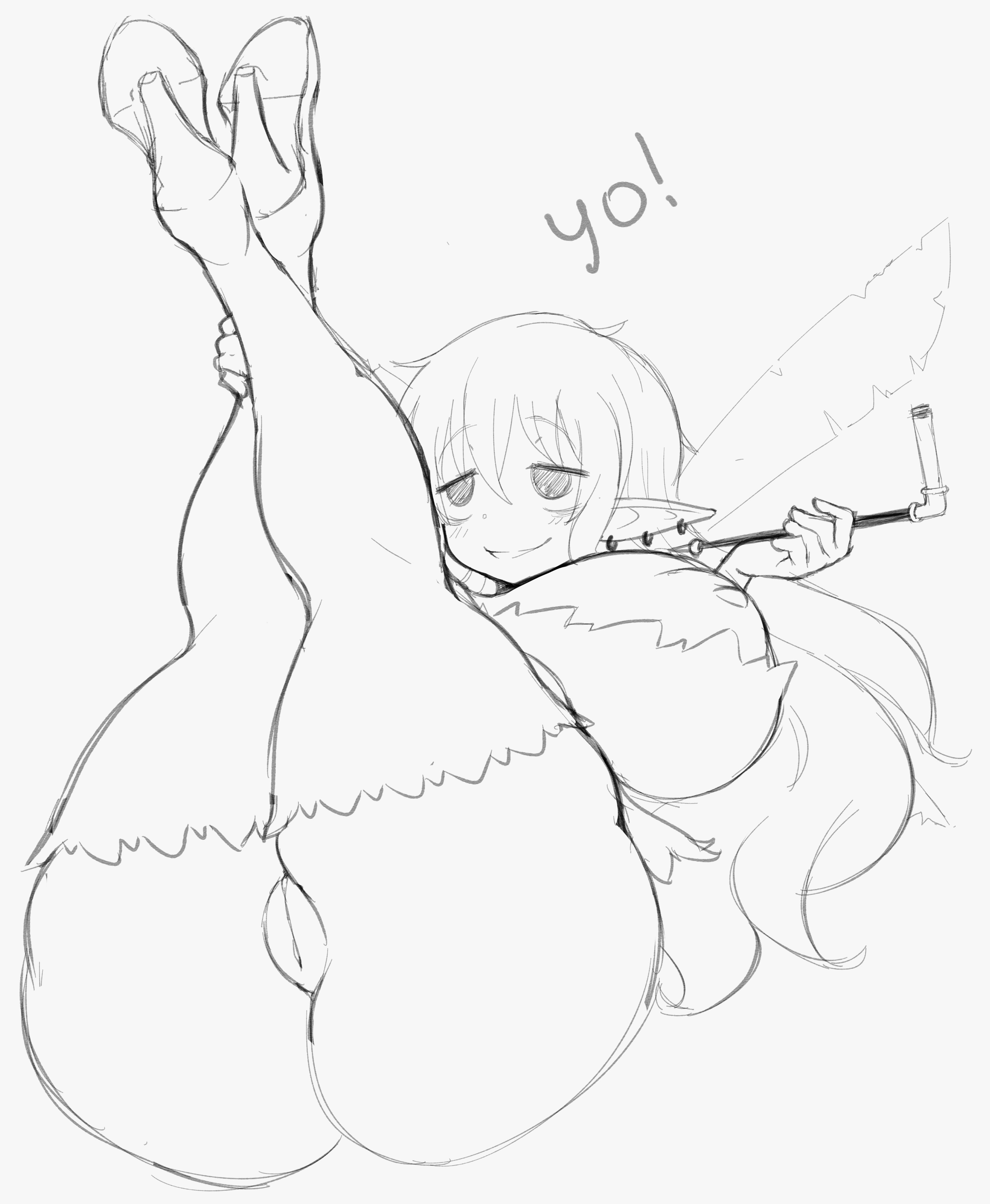 1girls, aloe (ishuzoku reviewers), areolae, ass, big ass, big breasts, big butt, breasts, curvy, drawn, exposed breasts, exposed pussy, exposing, exposing self, fairy, fairy wings, female, female focus, female only, heels, huge ass, huge breasts, huge butt, ishuzoku reviewers, pussy, shortstack, solo female, stockings, tagme, thanuki, thanukiart, voluptuous, wide hips