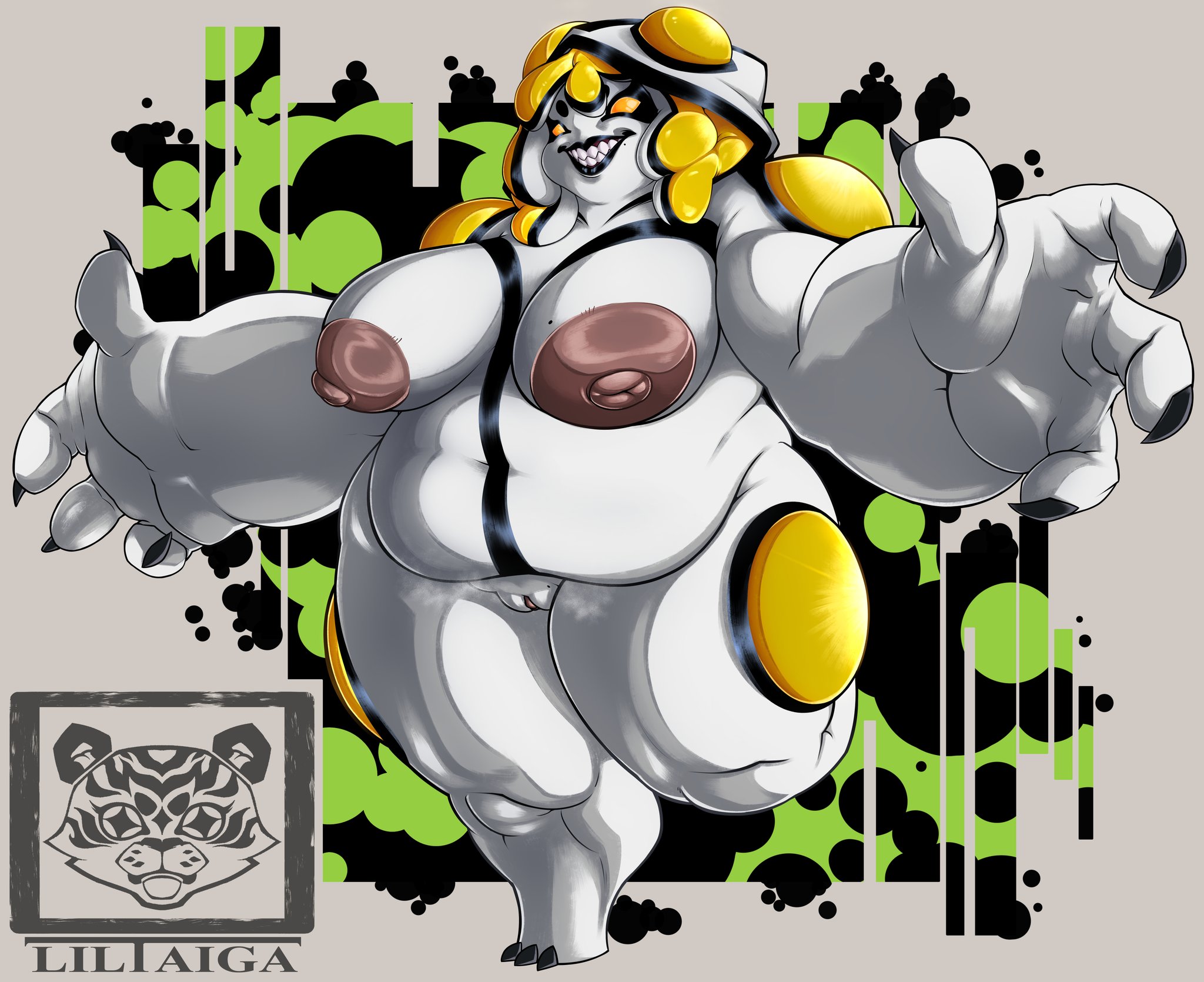 1girls, alien humanoid, ben 10, big breasts, breasts, cannonbolt, chaquetrix, chubby, chubby female, female, female focus, female only, large breasts, liltaiga4, solo, solo female, solo focus