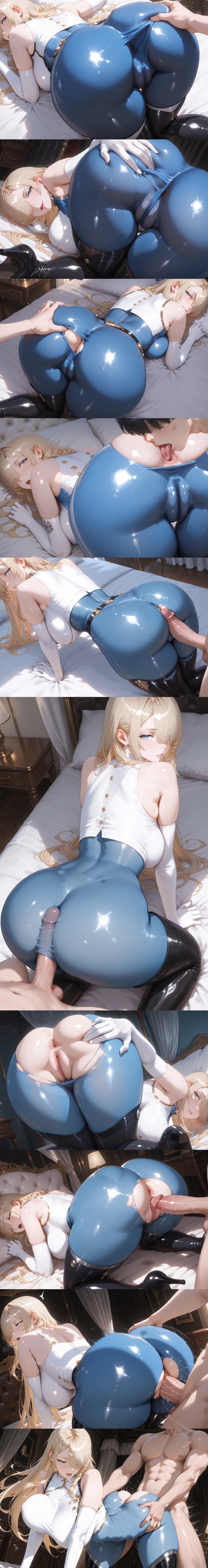 ai generated, anon, brown dust (series), brown dust 2, female, pussy, torn bodysuit, vaginal penetration, vaginal sex, wilhelmina (brown dust)
