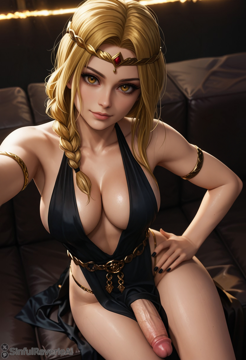 ai generated, balls, elden ring, fromsoftware, futa sans pussy, futanari, intersex, queen marika the eternal, sinfulreverieai, solo focus, solo futa, stable diffusion, testicles, uncensored