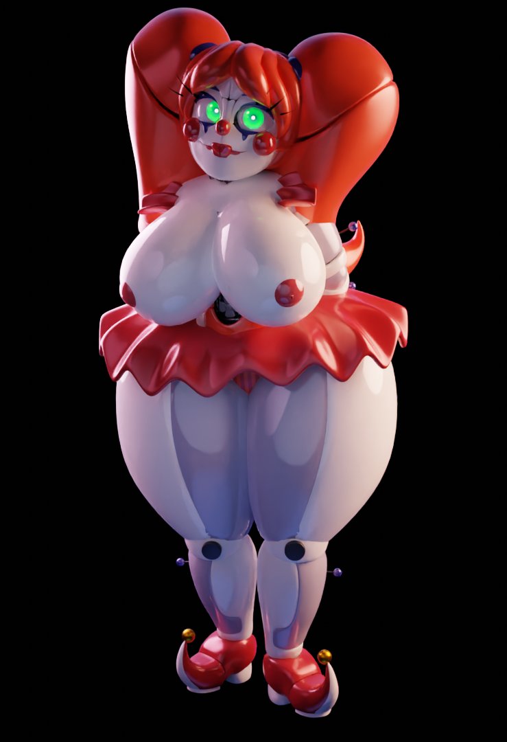 1girls 3d animatronic baby_(fnafsl) big_breasts blender_(software) bnoavia breasts circus_baby circus_baby_(cosmic_trance) circus_baby_(fnaf) cosmic_trance five_nights_at_freddy's five_nights_at_freddy's:_sister_location green_eyes huge_breasts large_breasts orange_hair robot robot_girl solo solo_female solo_focus thick_thighs thighs twintails