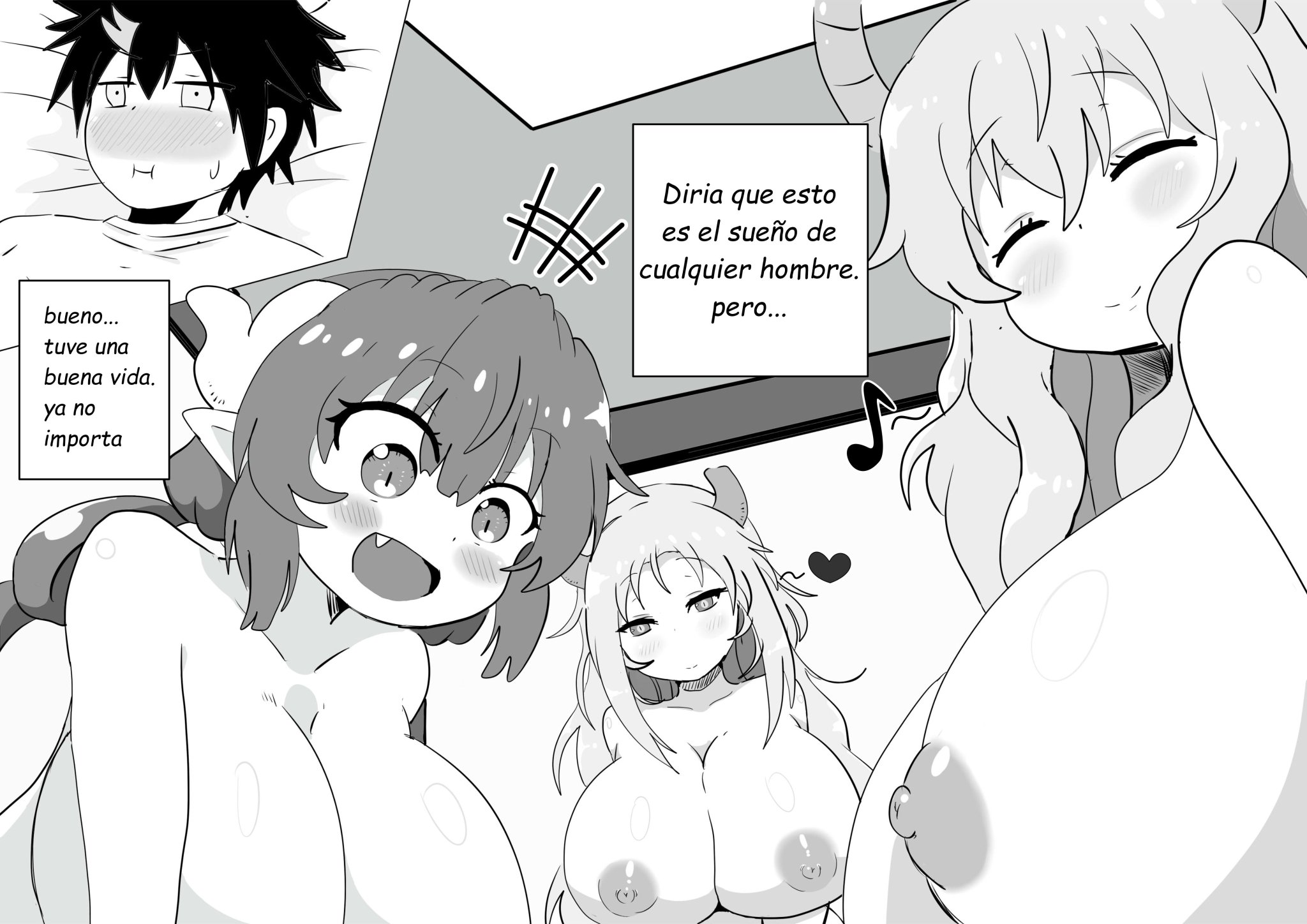 female, ilulu (dragon maid), lucoa, male, miss kobayashi's dragon maid, petla, quetzalpetlatl (dragon maid), tagme