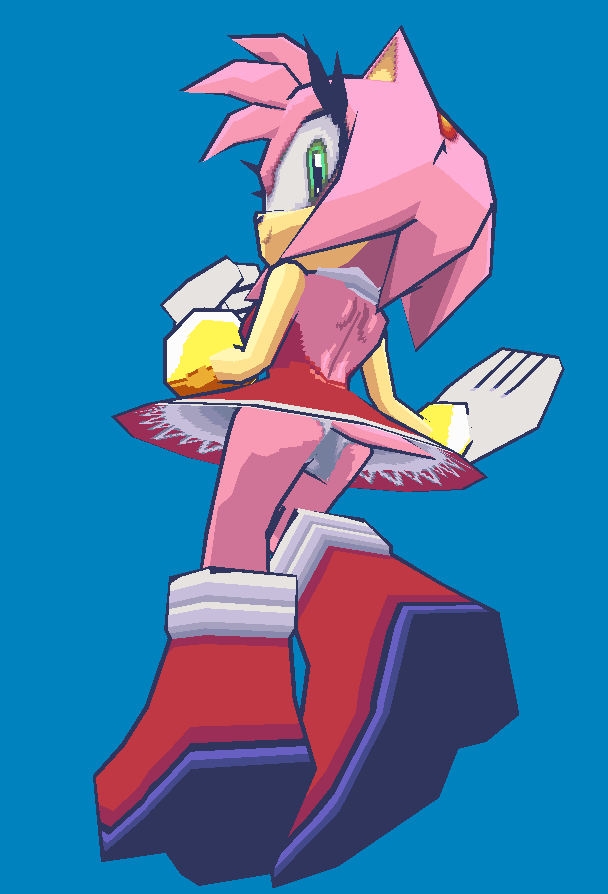 3d amy_rose back_markings clothing hotred is_(artist) low_poly panties pink_back pink_fur pink_hair servedasis sonic_(series)