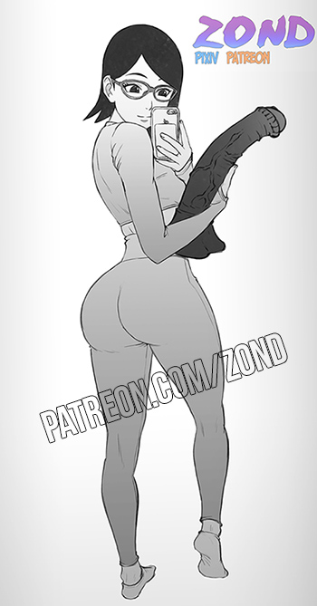 1girls, ass, back view, barefoot, big ass, big butt, boruto: naruto next generations, bubble ass, bubble butt, camera, clothed, clothing, crop top, dildo, equine dildo, feet, female, female focus, female only, fully clothed, glasses, gym clothes, holding object, horsecock, horsecock dildo, male, medium hair, monochrome, naruto, naruto (series), penis, phone, pose, posing, presenting ass, sarada uchiha, selfie, sex toy, shoulder length hair, shounen jump, solo, solo female, solo focus, standing, thick thighs, thighs, tight clothing, tight pants, voluptuous, wide hips, workout clothes, yoga pants, zond