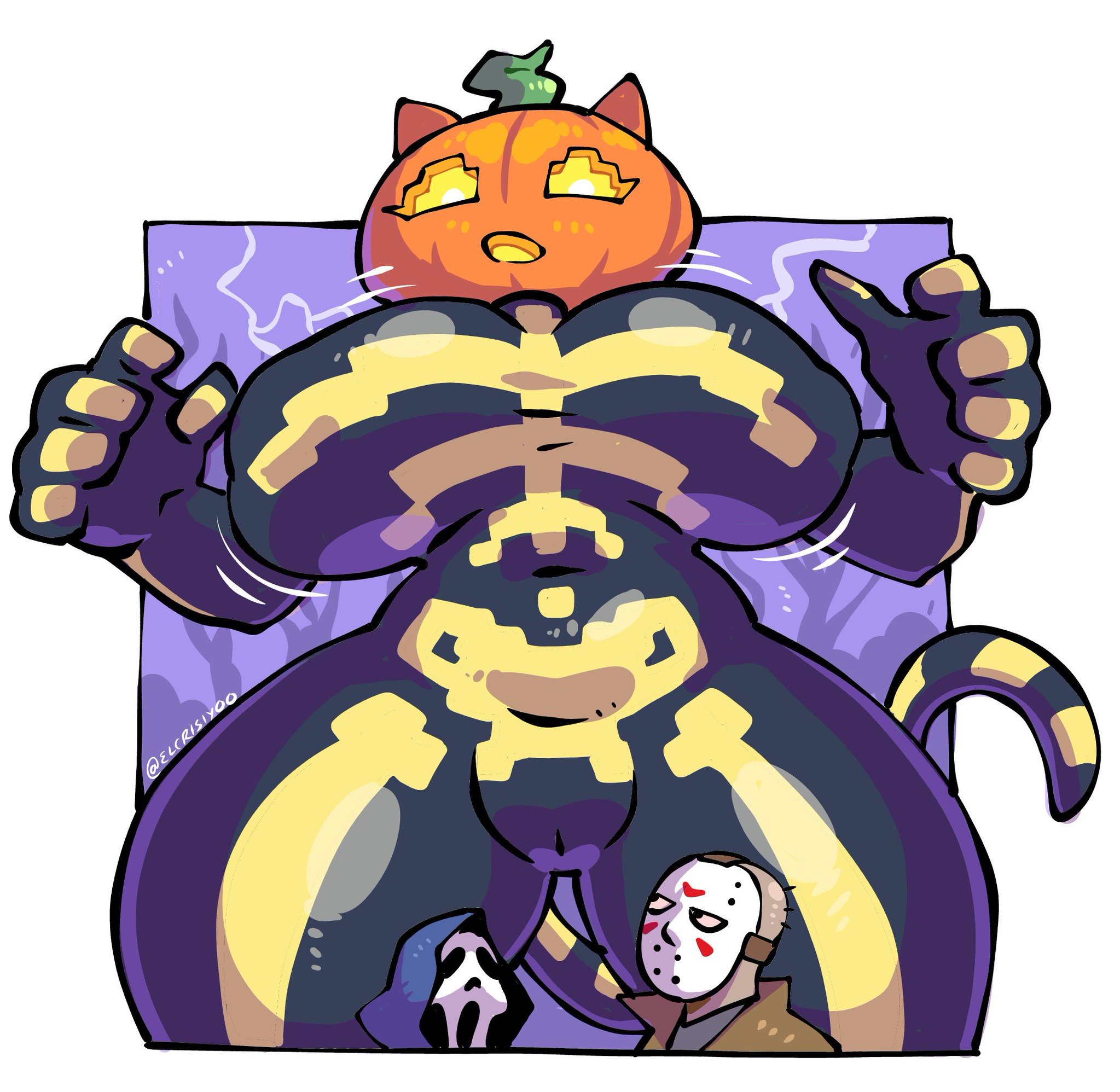 big ass, big butt, big titties, breasts, clothing, crisiyotron, curvaceous, curvaceous female, curvaceous figure, curvy, curvy figure, curvy hips, elcrisiyoo, epic games, female, female focus, female only, fortnite, fortnite: battle royale, friday the 13th, ghostface, jason voorhees, scream (franchise), spice (fortnite)