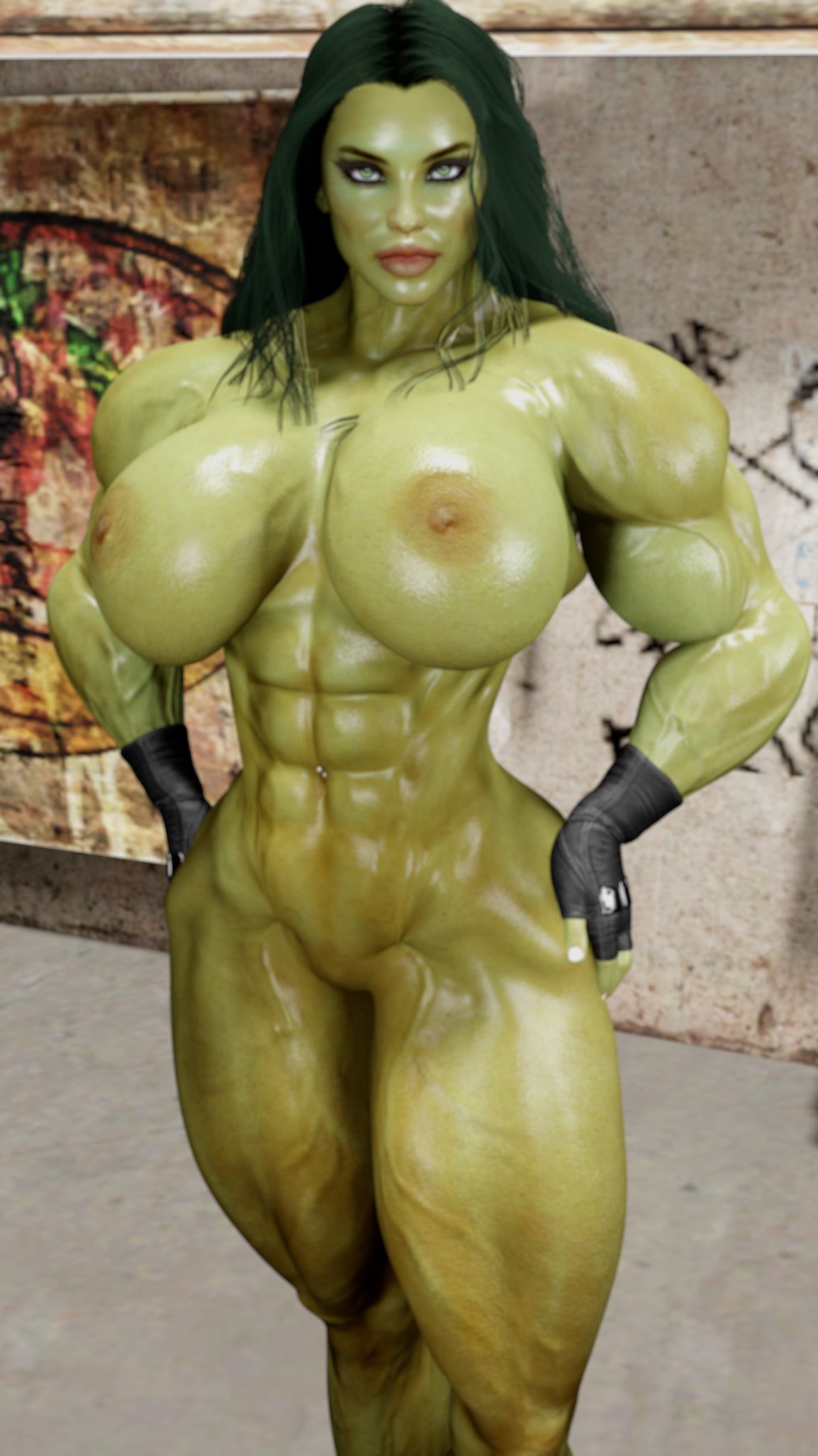 1girl 3d athletic_female big_ass big_breasts big_thighs breasts bust busty chest curvaceous curvy curvy_figure female fit_female green-skinned_female green_body green_skin hero heroine hips hourglass_figure huge_ass huge_breasts hulk_(series) jennifer_walters large_ass large_breasts marvel marvel_comics mature mature_female muscular_female round_ass round_breasts sevenarts she-hulk superhero superheroine thesevenartsx thick thick_hips thick_legs thick_thighs thighs toned_female top_heavy voluptuous voluptuous_female waist wide_hips wide_thighs