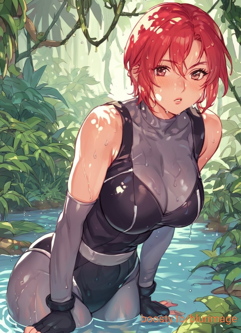 ai_generated anime breasts breasts dino_crisis hentai latex regina_(dino_crisis) young younger_female