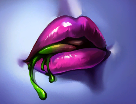 1girls female i_want_you kiss_of_death kissing licking_lips lips lowres poison seductive_mouth succubus