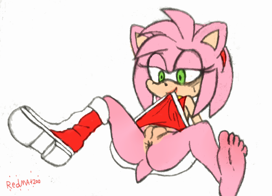 amy_rose dress pink_fur pink_hair redmatzoo solo sonic_(series)