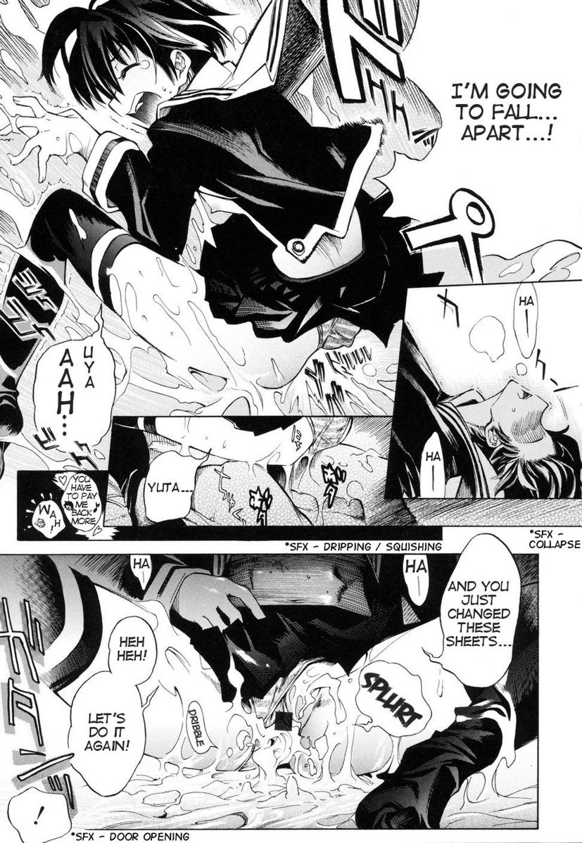 1boy 1girls black_and_white blush comic cowgirl_position cum cum_drip cum_gushing cum_in_pussy cum_inside cum_on_legs cum_on_thighs cum_overflow cum_pool dialogue ejaculation excessive_cum genital_fluids girl_on_top manga monochrome official_art open_mouth orgasm overflow panties panties_aside penis penis_in_pussy pussy pussy_juice riding riding_penis school_uniform schoolgirl shinonome_taro short_hair skirt speech_bubble spread_legs straddling straight swing_out_sisters testicles text thighhighs thrusting tomboy translated young younger_female