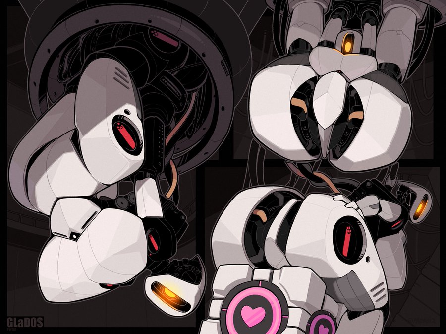 1 eye, 1girl, 1girls, ass, ass focus, big ass, big breasts, breasts, breasts apart, breasts bigger than head, clanker, female, female focus, female only, glados, glados (humanoid), grabbing, grabbing ass, grabbing own ass, hanging, hanging breasts, hanging from ceiling, huge ass, huge breasts, large breasts, movail2, movailarts, one eye, portal (series), portal 2, robot, robot girl, sitting, spread legs, thick thighs, upside-down, upside-down breasts, valve, valve (company), valve corporation, voluptuous, voluptuous body, voluptuous female, weighted companion cube, wide hips, wide thighs, yellow eye
