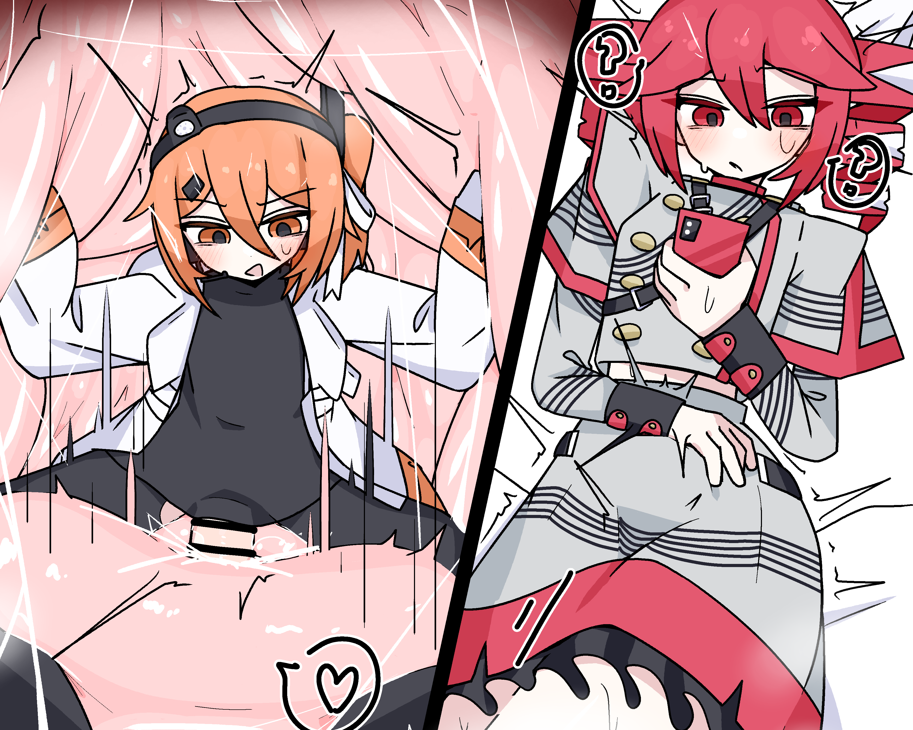 1futa, 1girls, adachi rei, cervix, cervix penetration, female, female prey, futanari, giantess, kasane teto, pussy juice, size difference, spread pussy, unbirthing, voifoooork, vore, white background