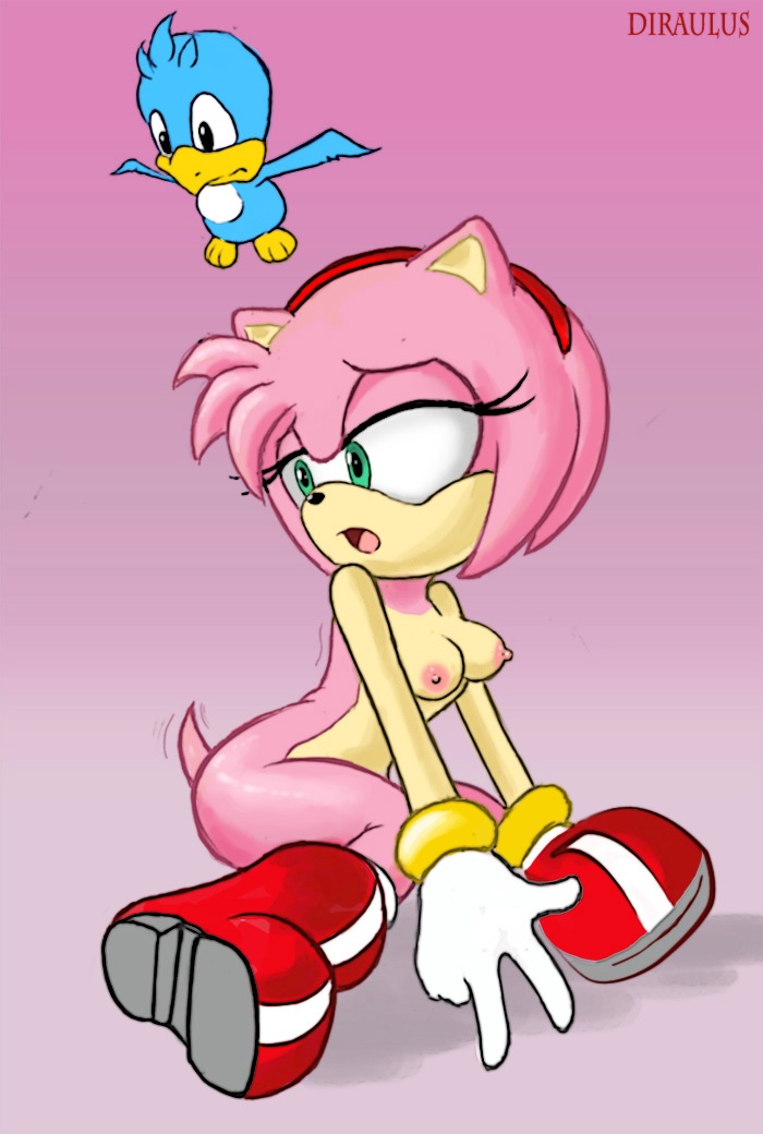 amy_rose diraulus flicky pink_fur pink_hair sonic_(series) sonic_adventure