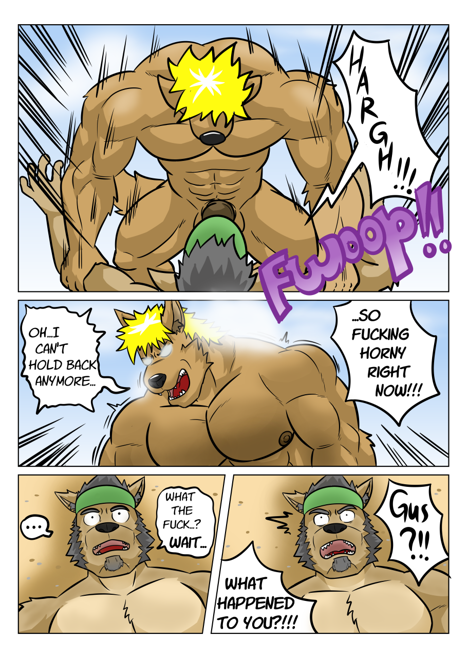 ... 5_fingers abs angry anthro arm_grab balls biceps big_muscles black_hair blonde_hair border canid canine canis clothing cloud comic dialogue domestic_dog duo english_text facial_hair fingers genitals glans glowing glowing_eyes goatee guss_(vju79) hair hat headgear headwear hi_res imminent_rape male male/male male_on_bottom male_on_top mammal muscular muscular_anthro muscular_arms muscular_male nude on_bottom on_top onomatopoeia outside page_48 pecs penis pinned_to_floor profanity restrained_arms ride_the_wave!_(vju79) roj_(vju79) sand screaming shocked sideburns sky sound_effects sun text visor_cap vju79 white_border wolf wtf_face