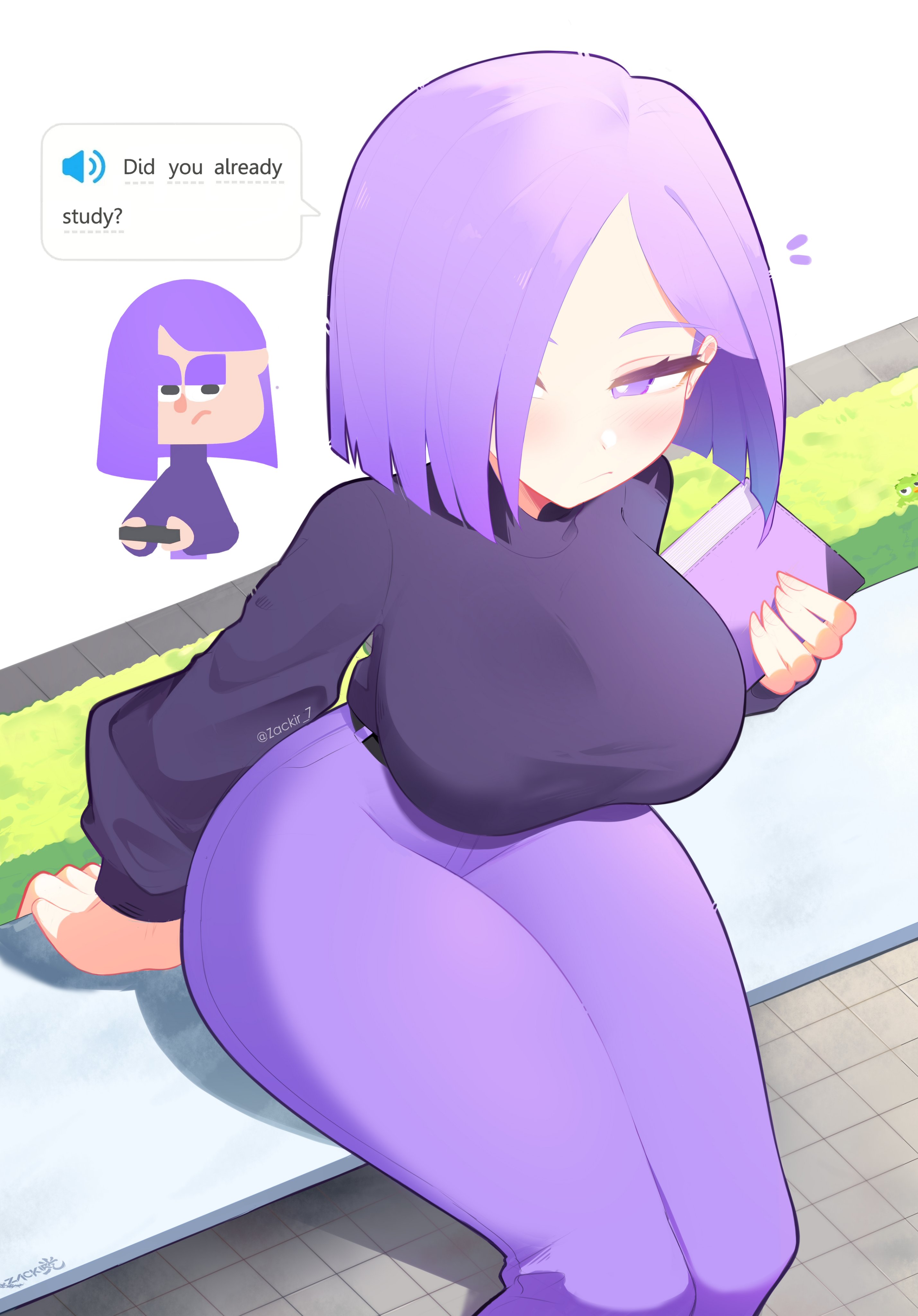 curvy female, duolingo, lily (duolingo), voluptuous body, zackir 7