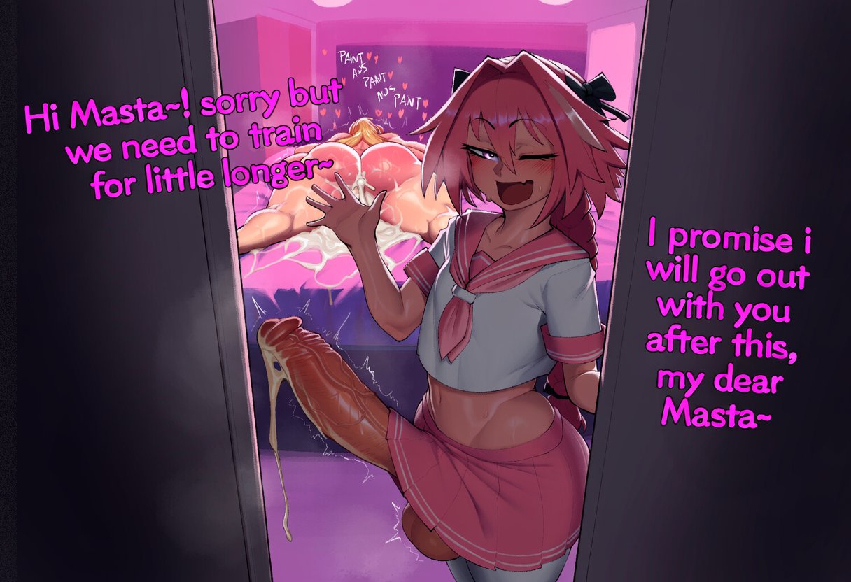 1boy, 1girls, abs, after sex, ai generated, artoria pendragon, ass, ass focus, astolfo (fate), bare shoulders, bare thighs, big ass, big breasts, big butt, big penis, blonde hair, blue eyes, blush, butt, color, cum, cum drip, cum dripping, cum dripping out of pussy, cum in pussy, cum inside, cumming, daidoujipv, english text, fate (series), fate/grand order, female, femboy, femboy on female, hi res, huge cock, large breasts, light skin, light-skinned female, light-skinned male, long hair, looking at viewer, male, male/female, massive penis, netorare, ntr, pink hair, smug, smug face, text, thick thighs