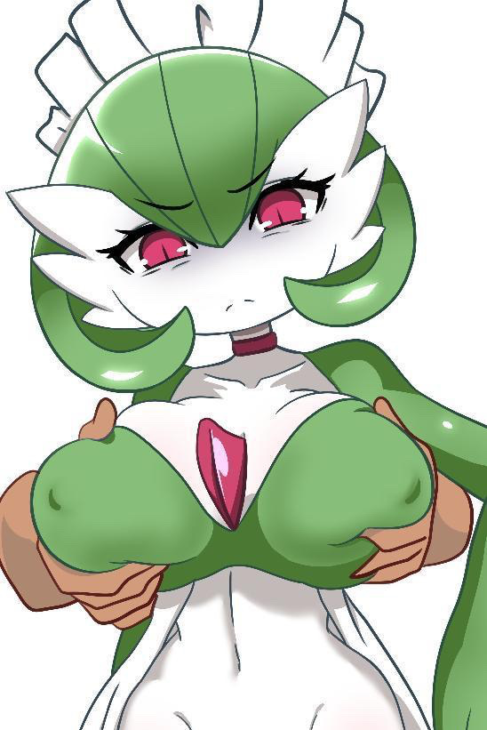 1girls big_breasts breast_grab disembodied_hand gardevoir looking_for_hq maid maid_headdress pokémon_(species) pokemon pokemon_(species) zorzero