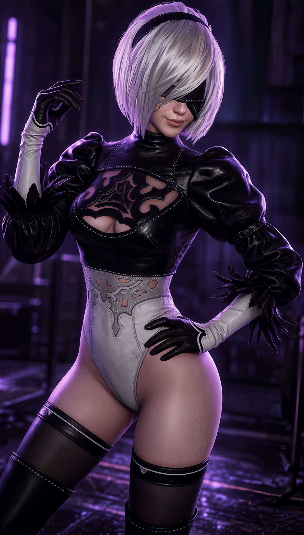 Yorha 2b (Cosplay) Rule 34 Image