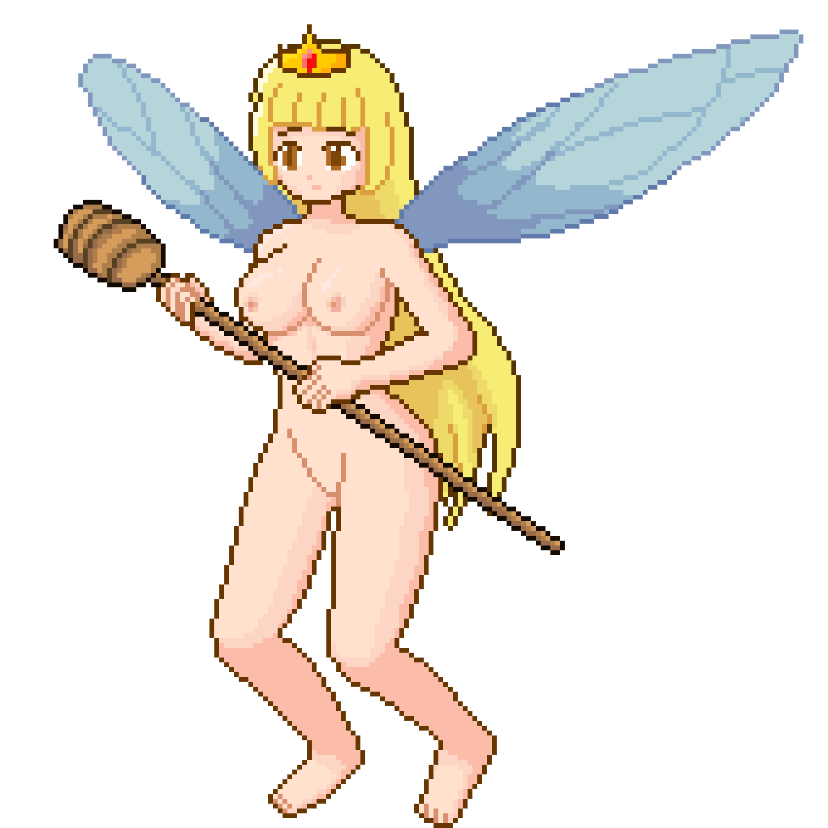 1girls bee_girl bug_girl color colored humanization queen_bee_(terraria) tagme unknown_artist