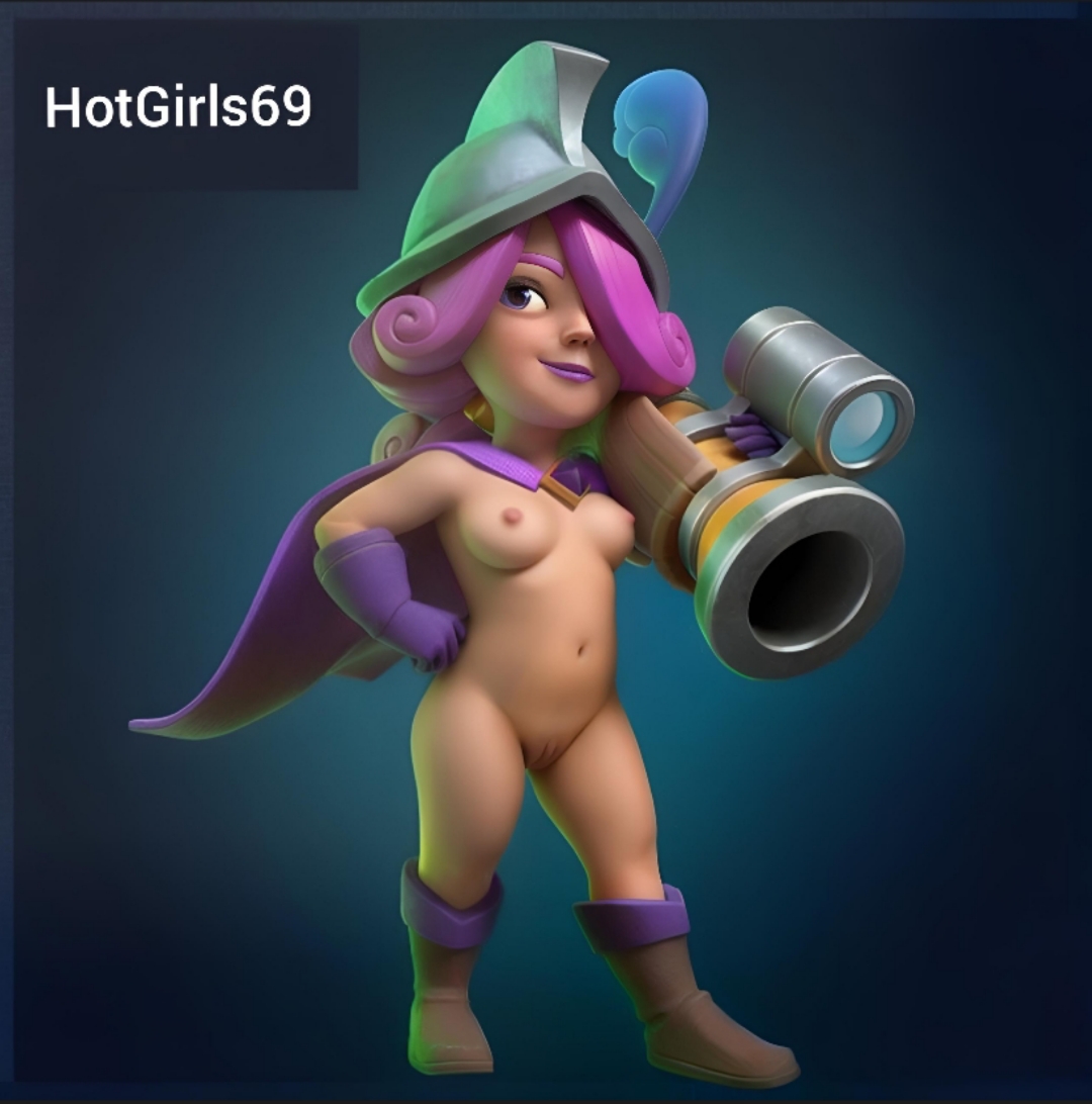 ai generated, clash (series), clash royale, evolution musketeer (clash royale), female, musketeer (clash royale), nude edit, nude filter, tagme